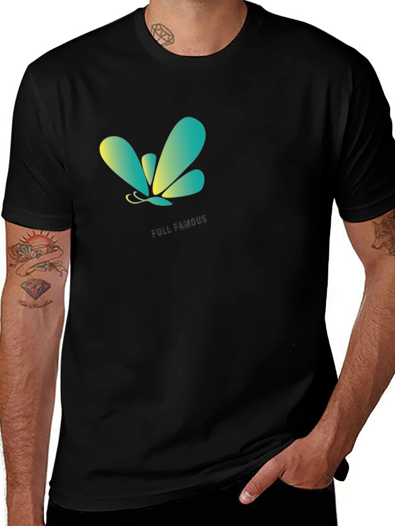 Variant 25 of Butterfly Logo Black T-Shirt