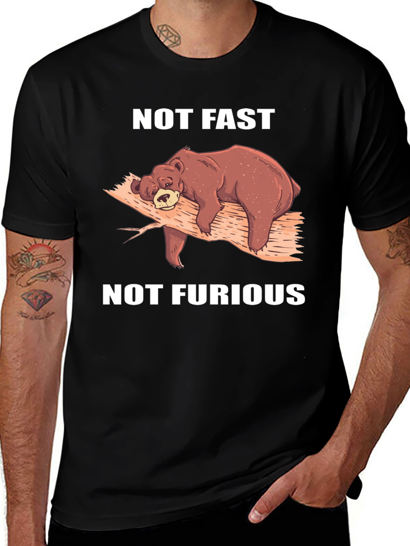 Variant 20 of Not Fast Not Furious Bear T-Shirt