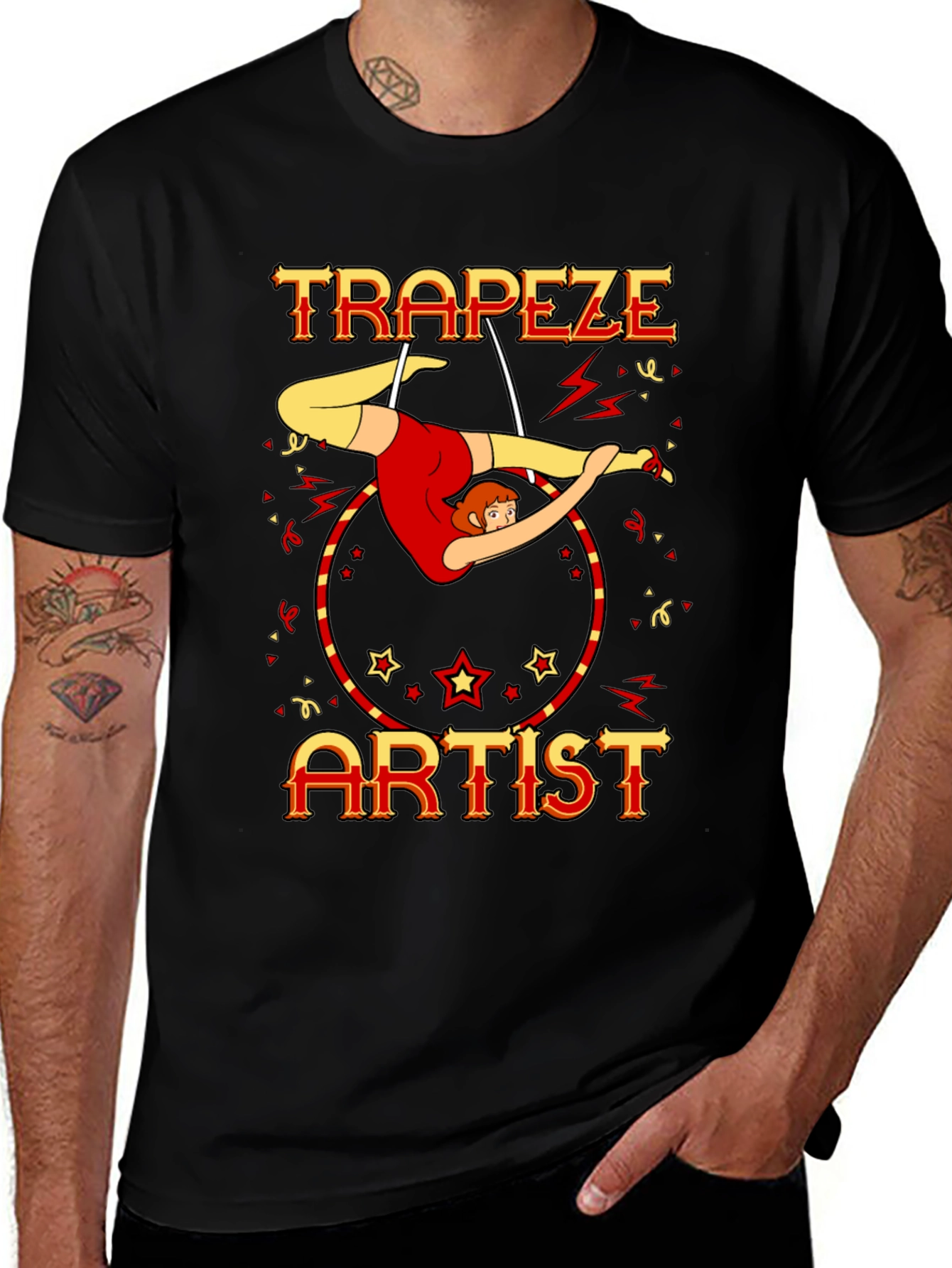 Variant 5 of Trapeze Artist Circus Performer Graphic Tee
