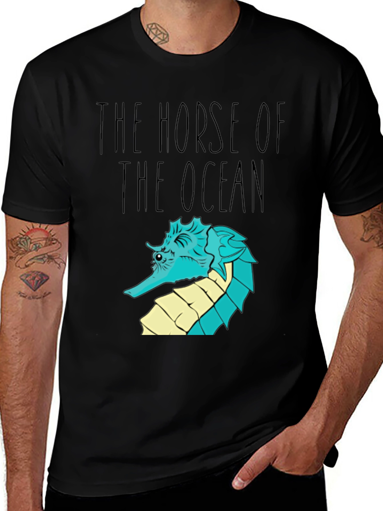 Variant 5 of The Horse of The Ocean Seahorse Graphic T-Shirt