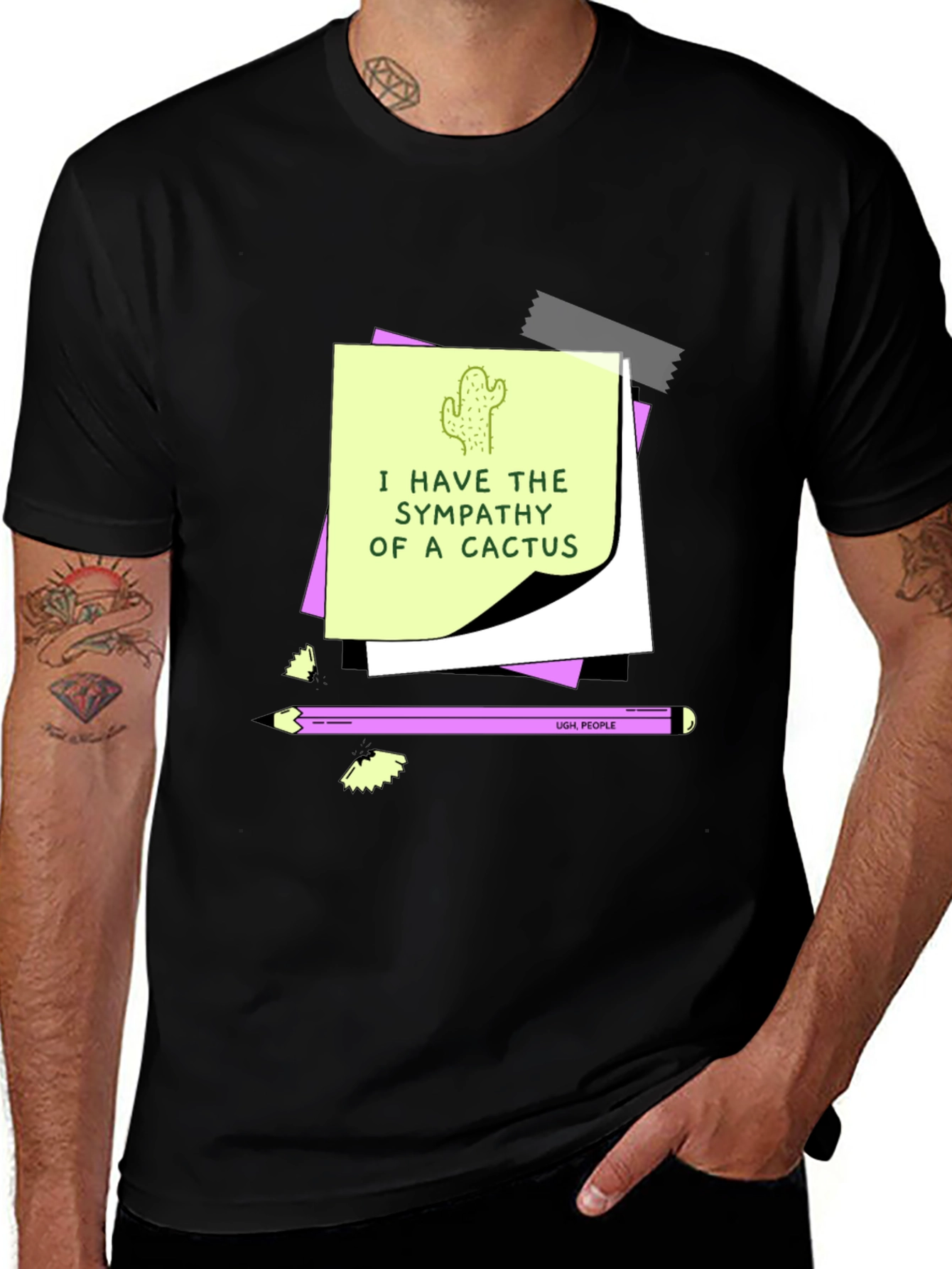 Variant 2 of Sympathy of a Cactus T-Shirt - Funny Graphic Tee