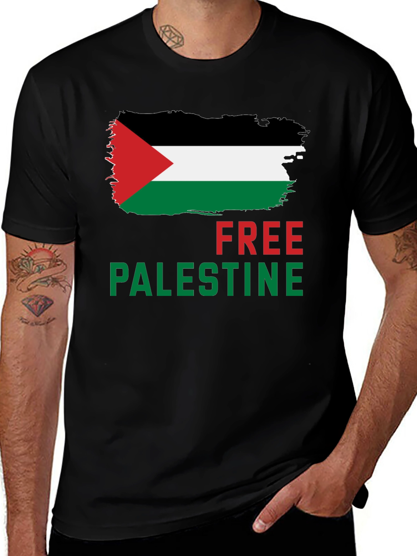 Free Palestine Flag T-Shirt