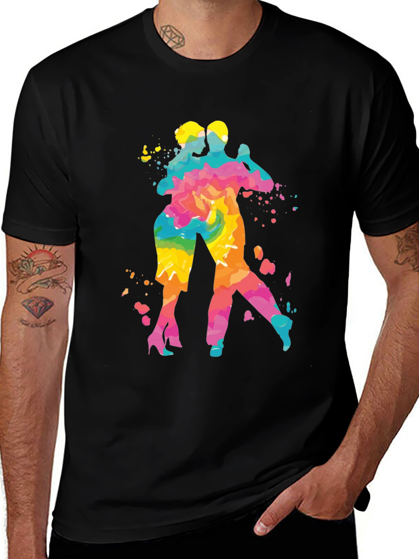 Variant 2 of Colorful Tango Dancing T-Shirt