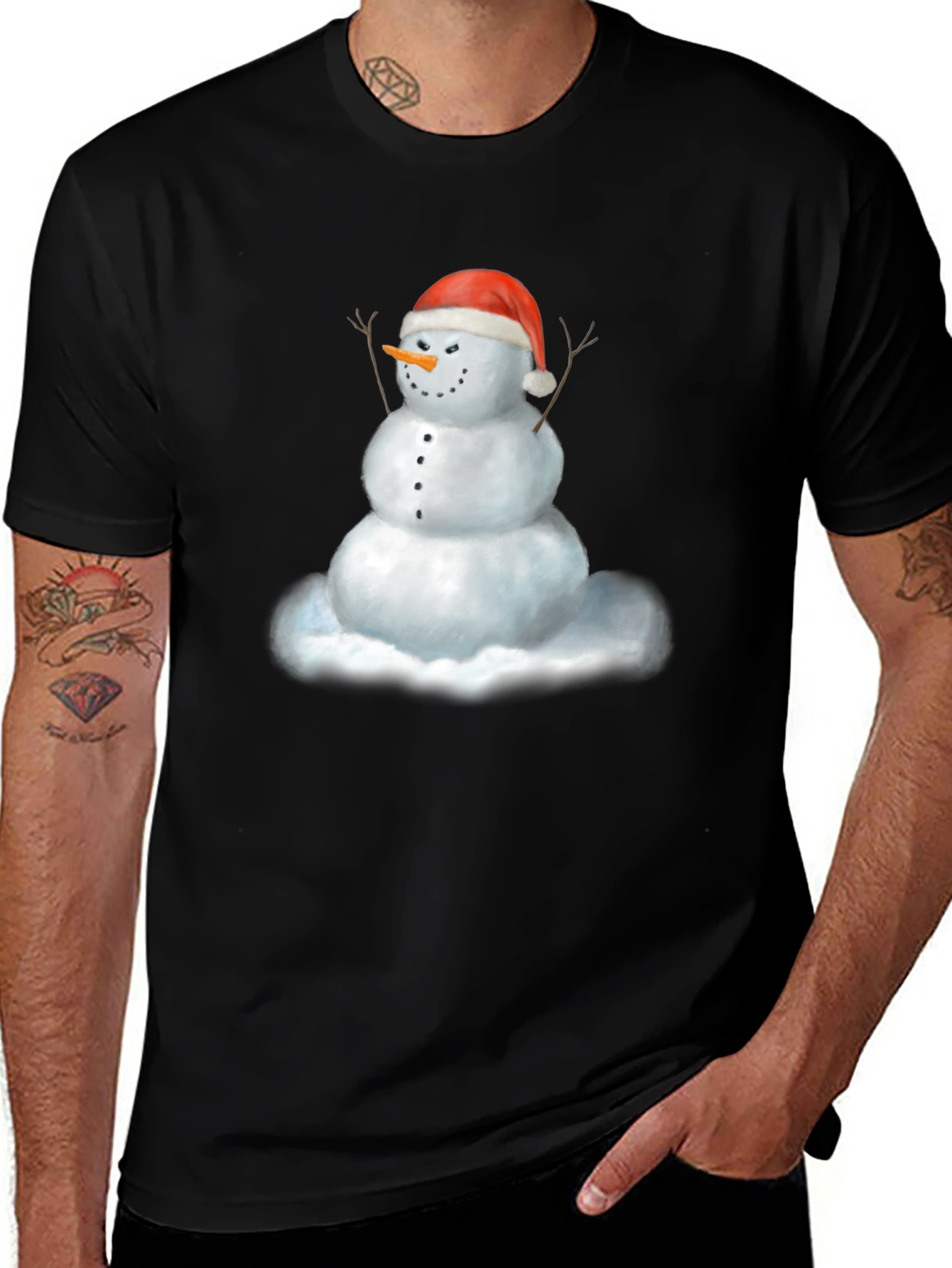 Variant 11 of Festive Snowman Graphic Tee