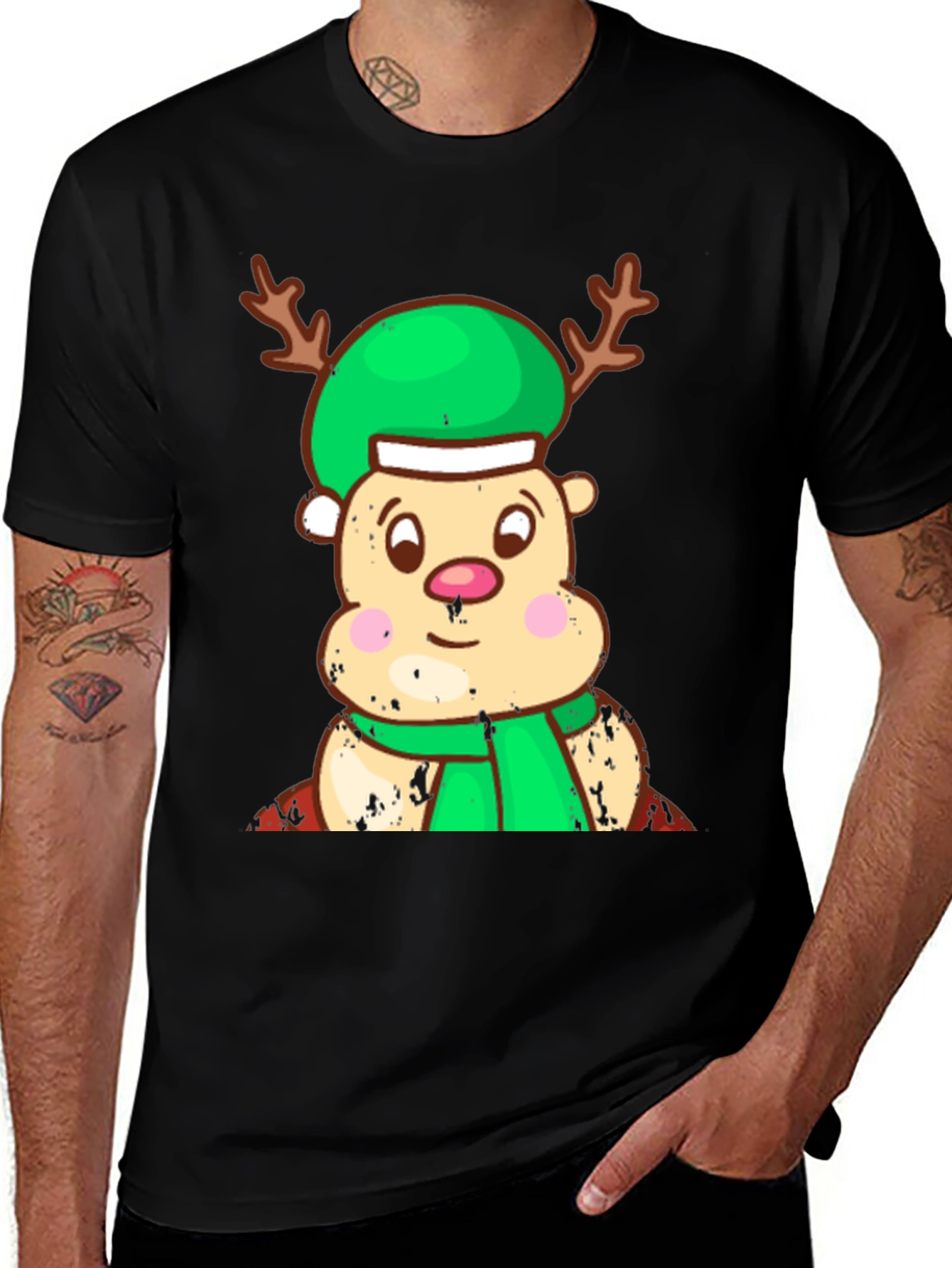 Variant 8 of Reindeer Christmas T-Shirt