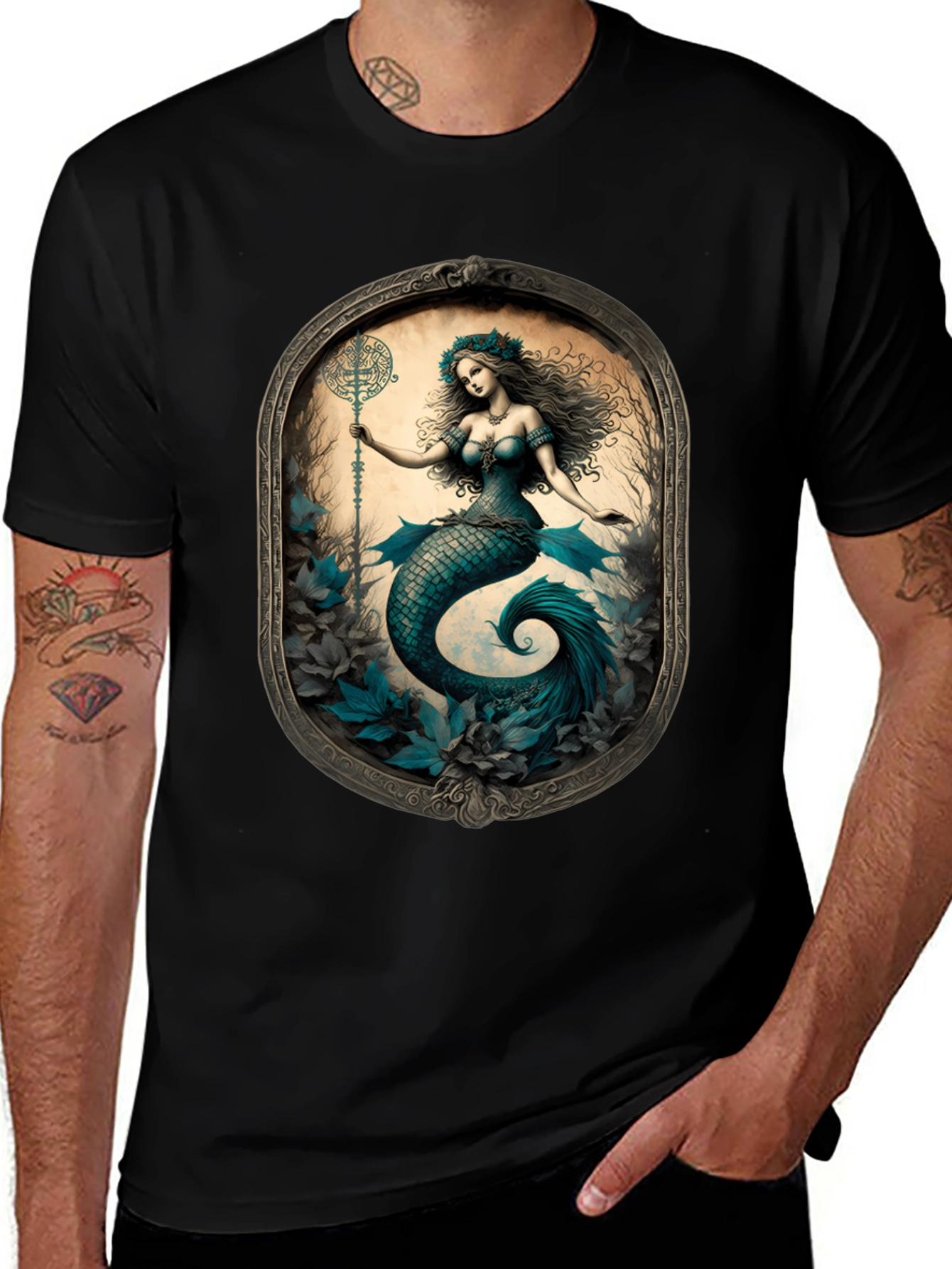 Variant 15 of Mermaid Print Tee: Mythical Creature T-Shirt
