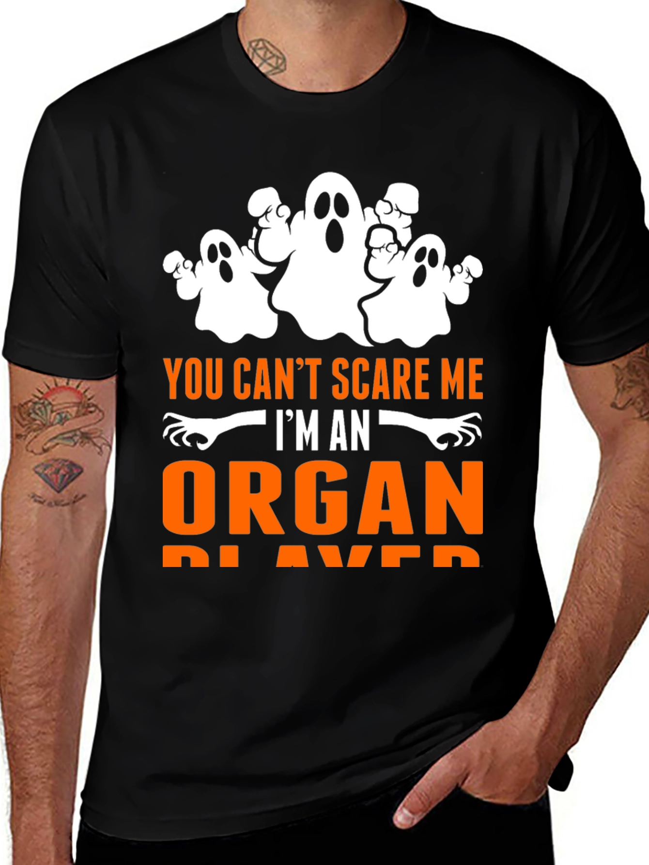 Variant 19 of Funny Organ Player Halloween T-Shirt 