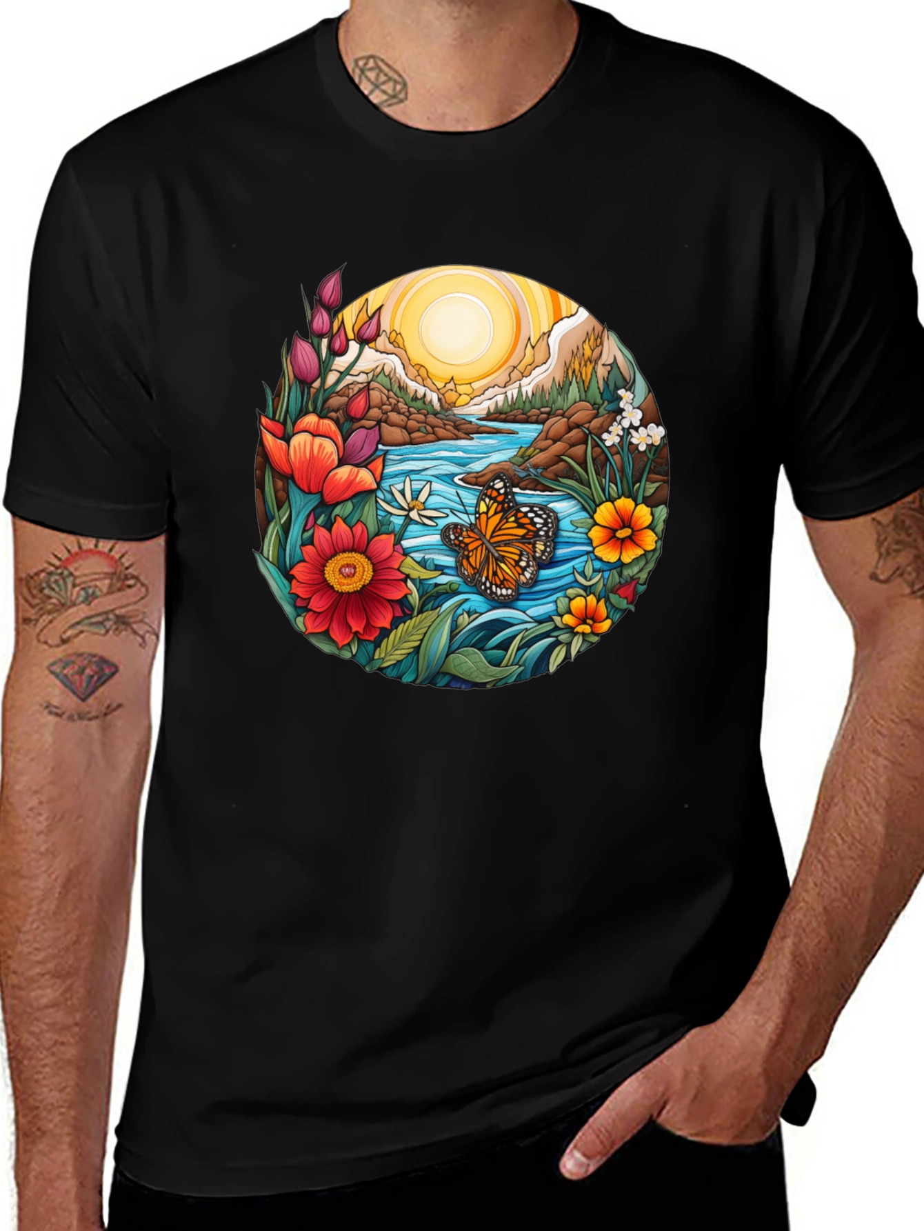 Nature Inspired Graphic T-Shirt