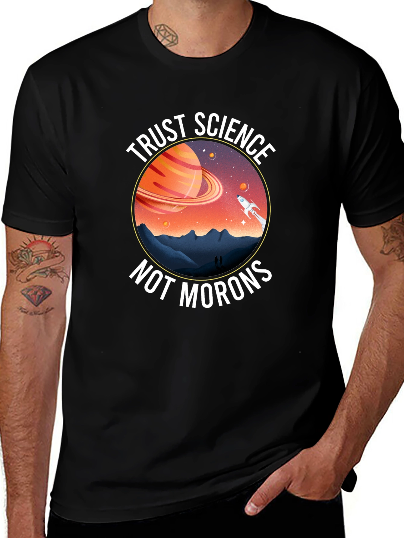 Variant 5 of Trust Science T-Shirt - Space Design
