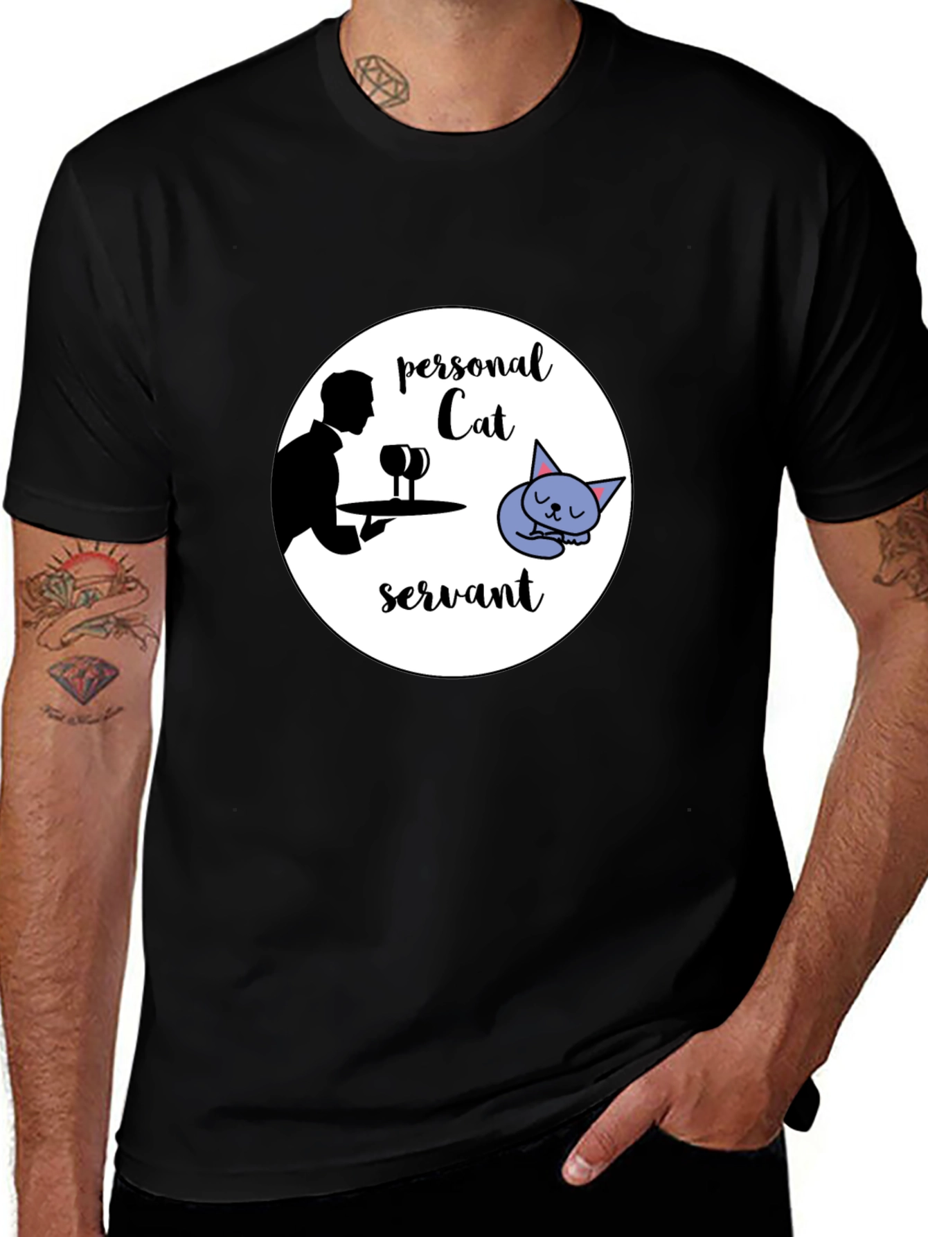 Variant 29 of Personal Cat Servant Graphic Tee