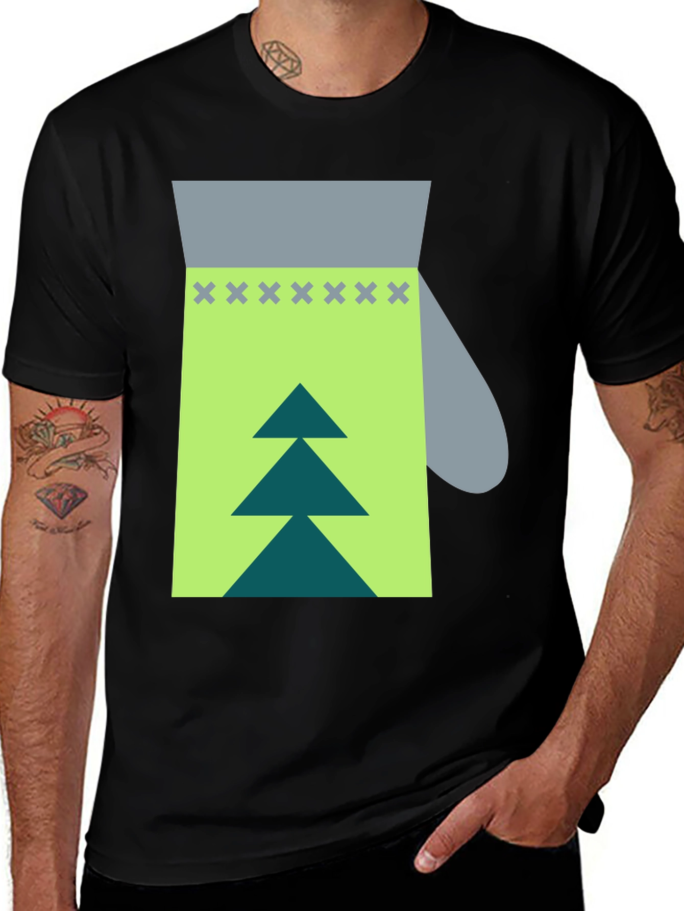Festive Mitten Graphic Tee