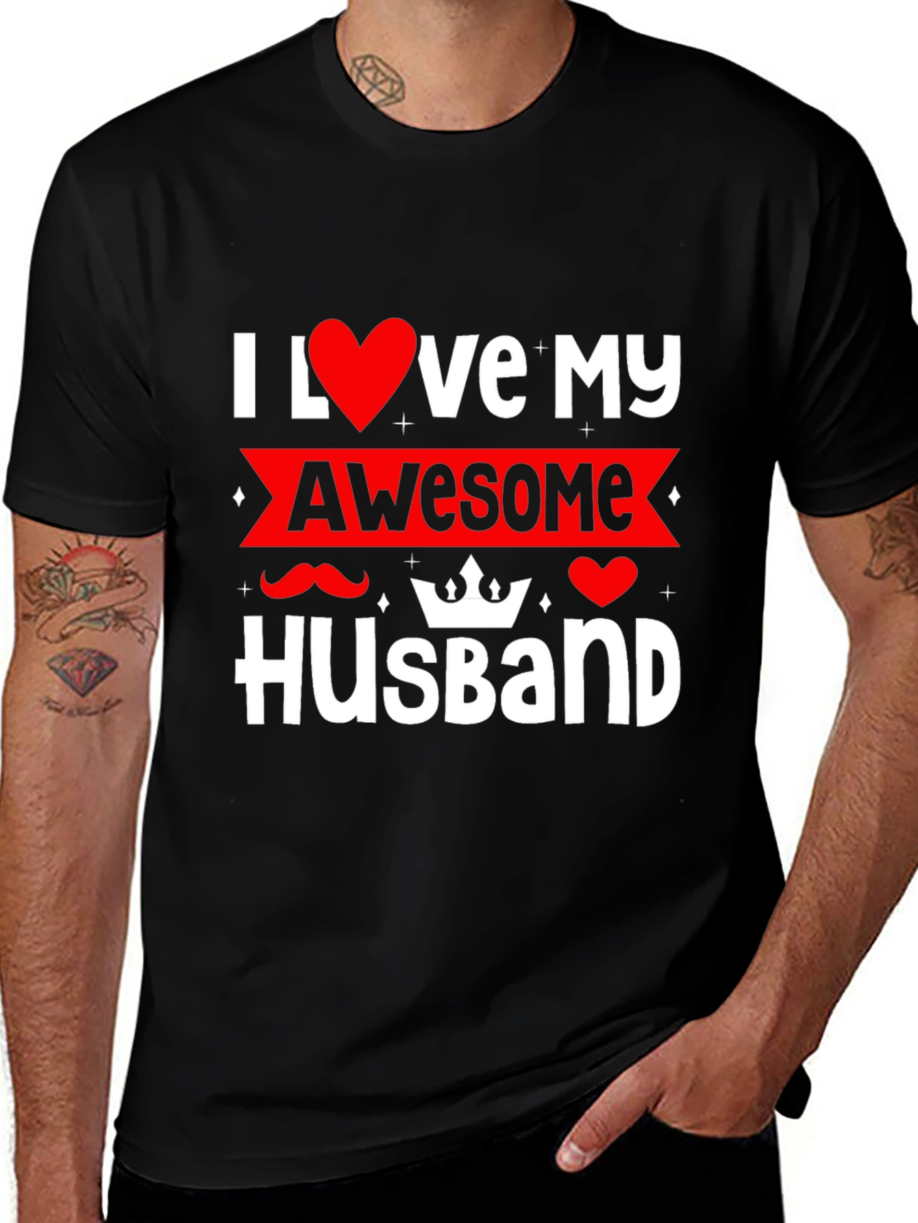 Variant 18 of I Love My Awesome Husband T-Shirt
