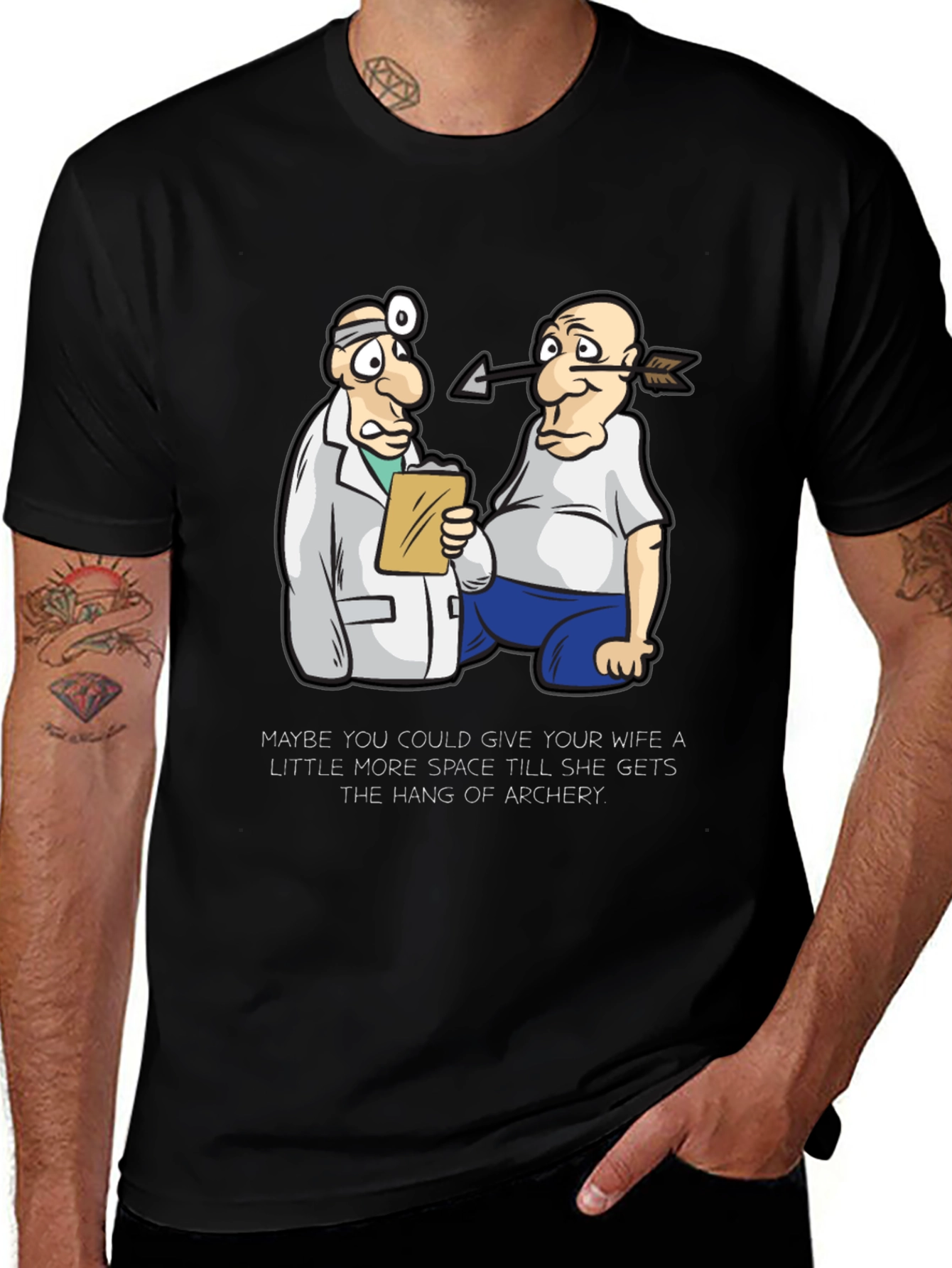 Variant 28 of Funny Archery T-Shirt: Doctor & Patient