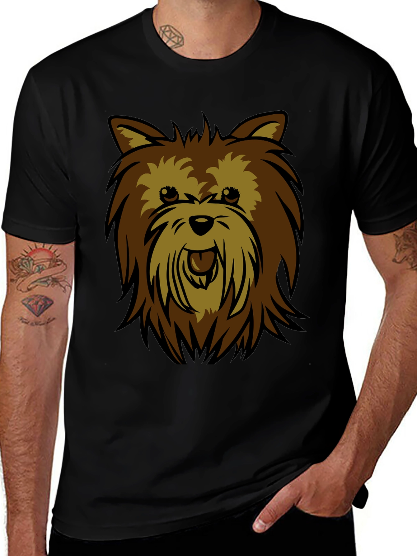Yorkie Dog Graphic Tee - Funny Cute Puppy T-Shirt