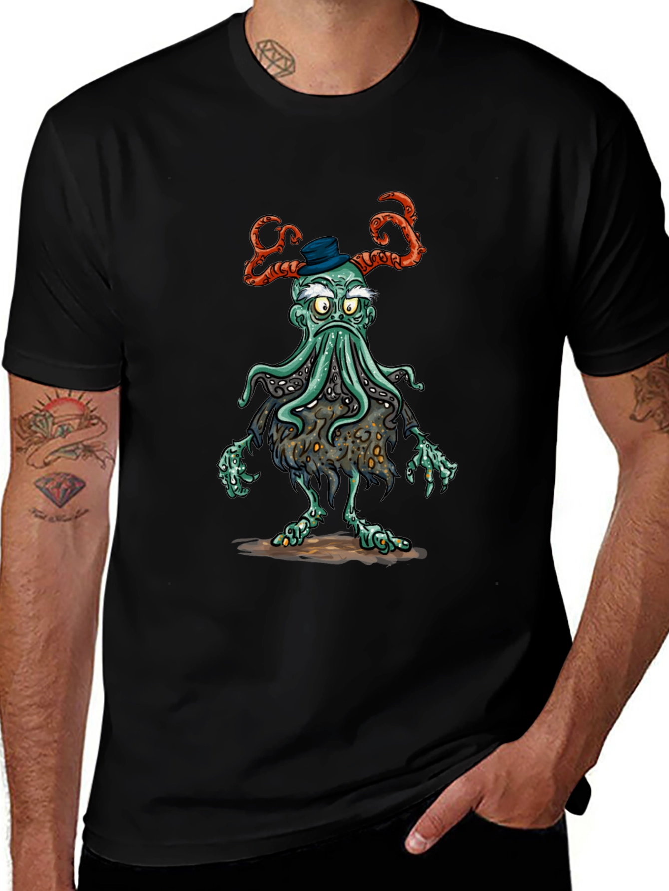 Cthulhu Gentleman T-Shirt - Unique Graphic Tee