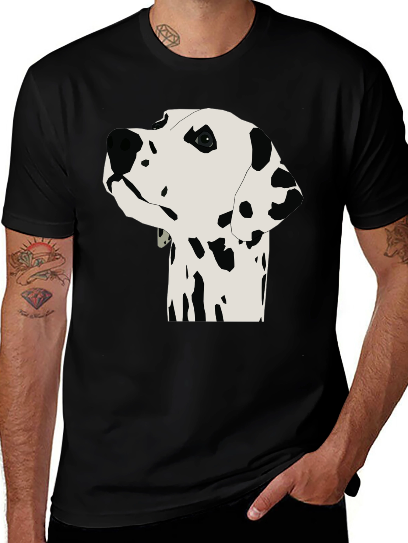 Variant 4 of Dalmatian Dog Graphic Print T-Shirt