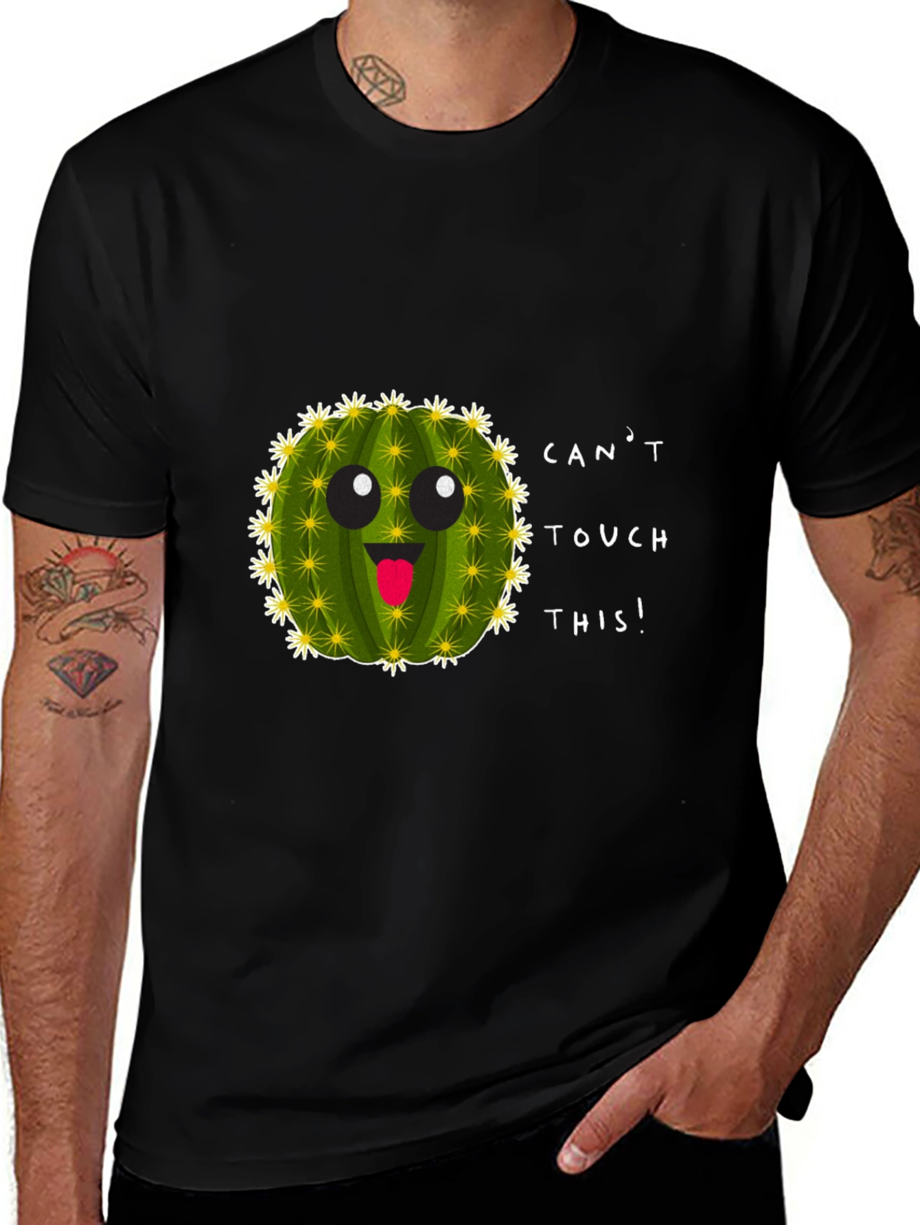 Variant 4 of Can't Touch This Cactus Crewneck T-Shirt