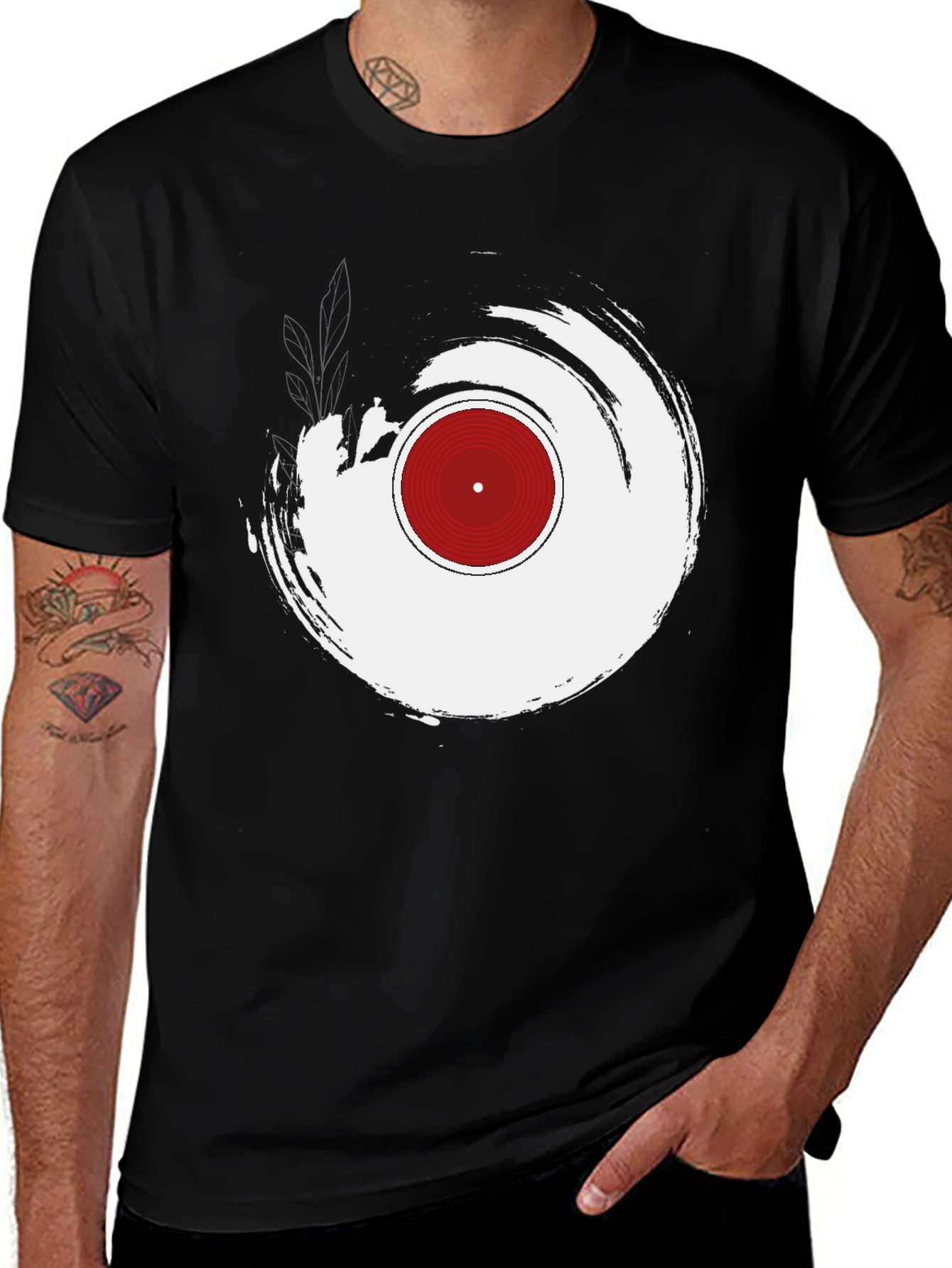 Variant 24 of Retro Vinyl Record Graphic T-Shirt