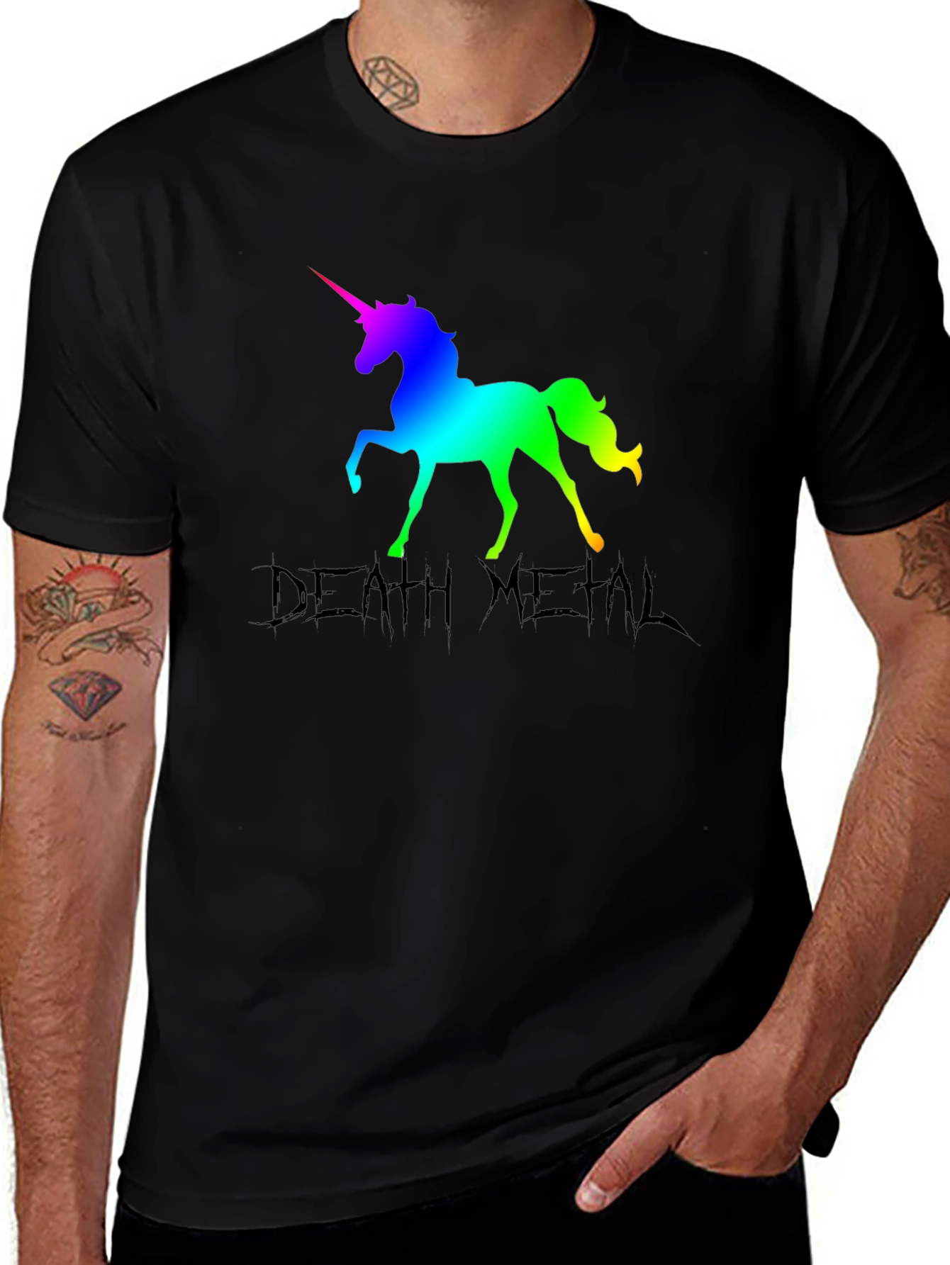 Variant 7 of Death Metal Unicorn T-Shirt