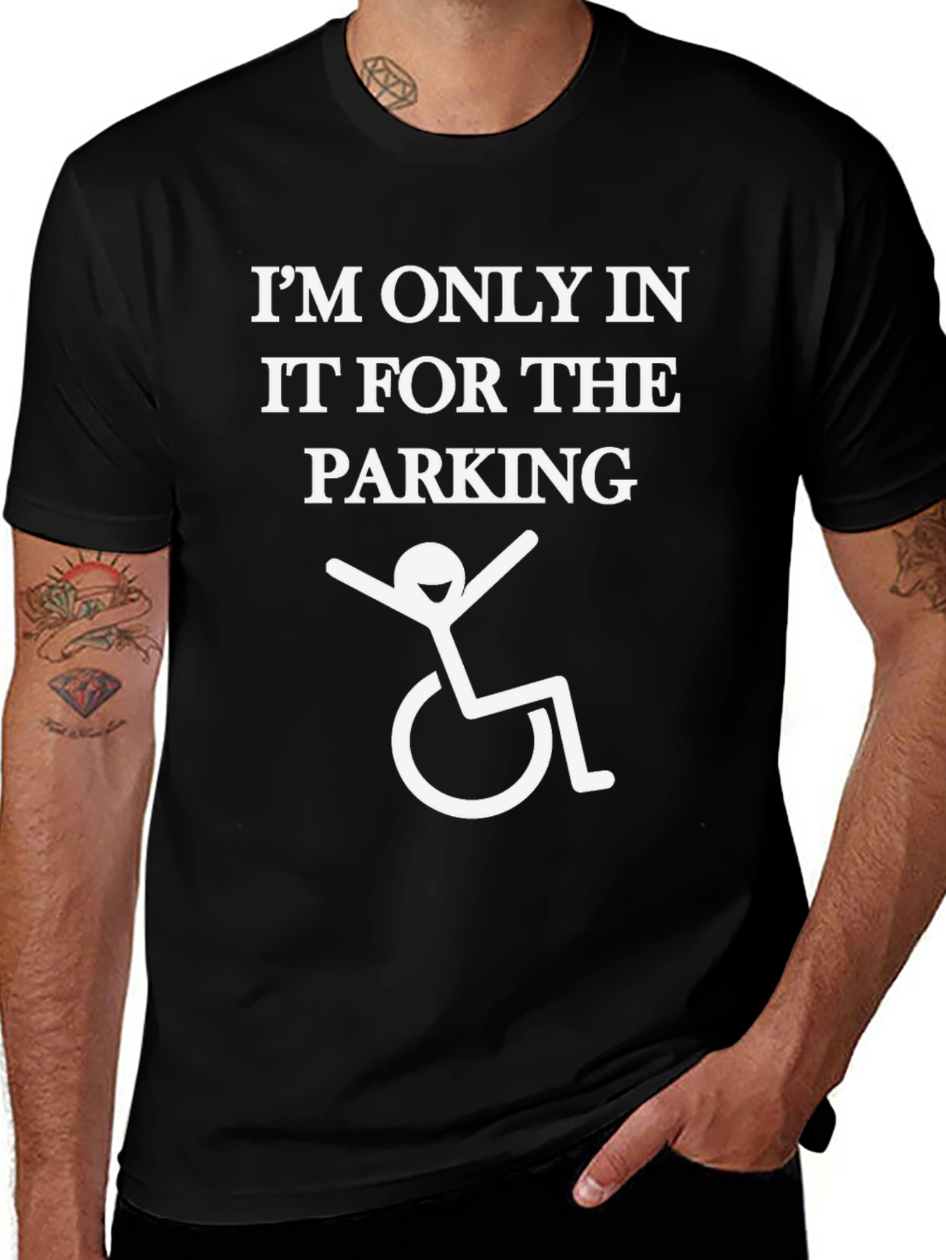 Variant 14 of I'm Only In It For The Parking T-Shirt