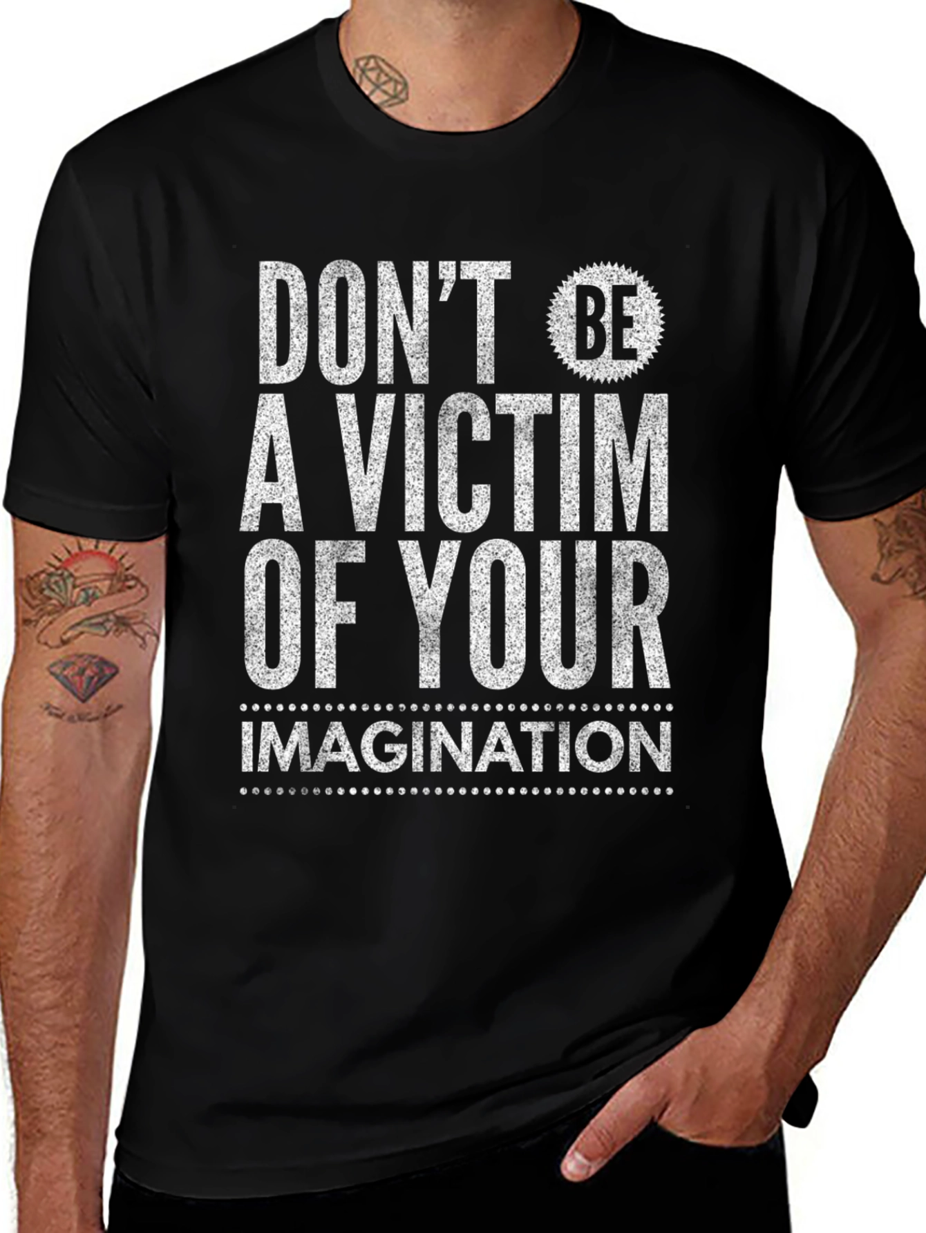 Variant 3 of Don't Be a Victim T-Shirt - Black Graphic Tee