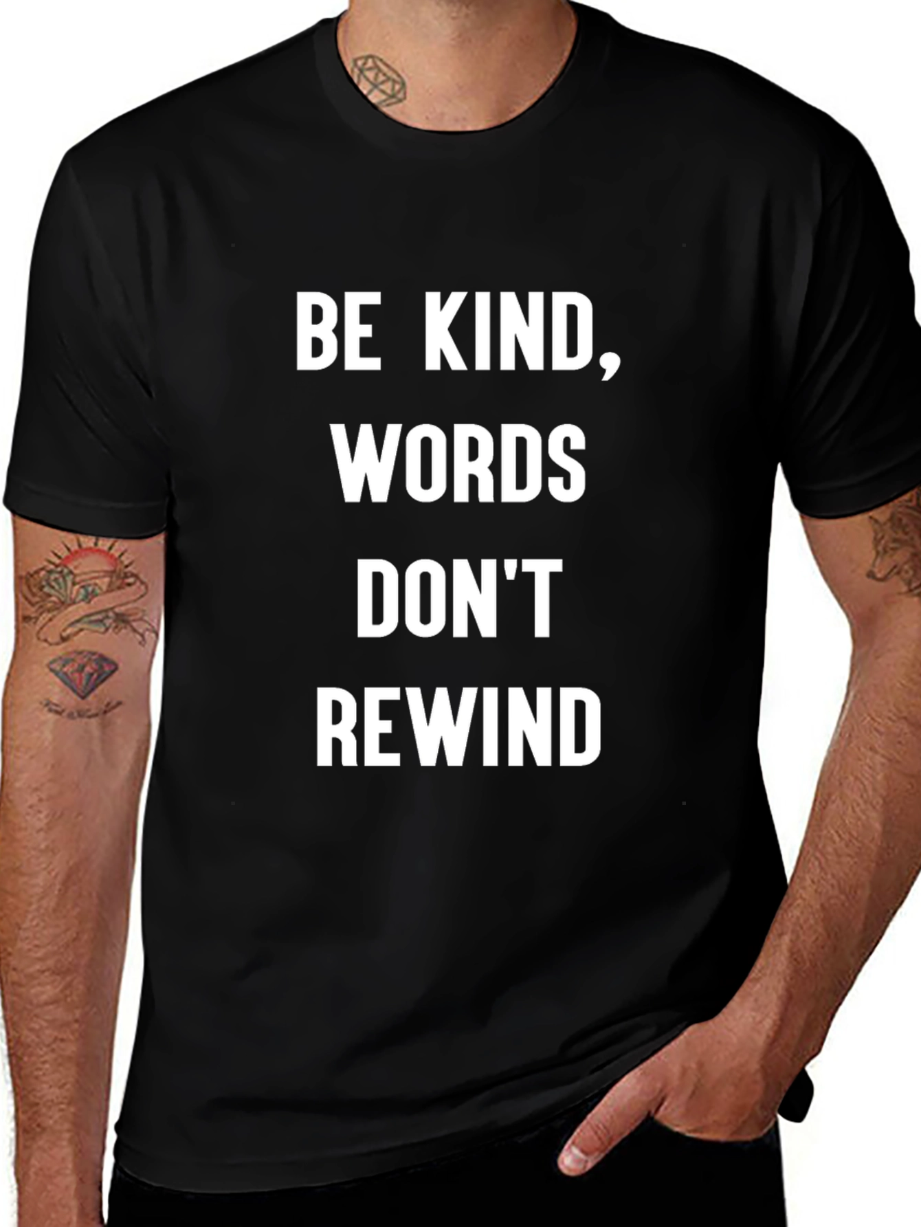 Variant 21 of Be Kind Words Don't Rewind Graphic Tee