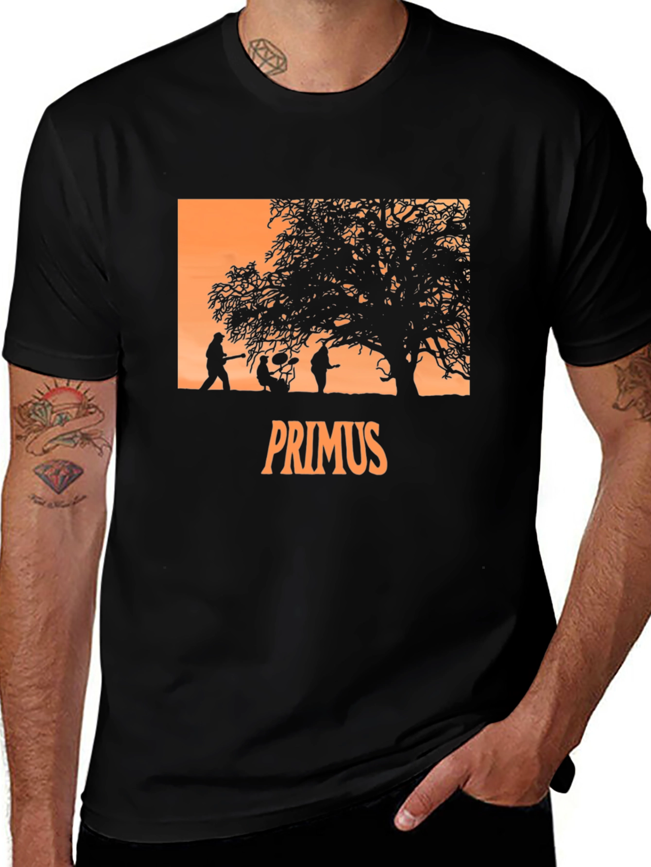 Primus Band Silhouette Graphic Tee - Black