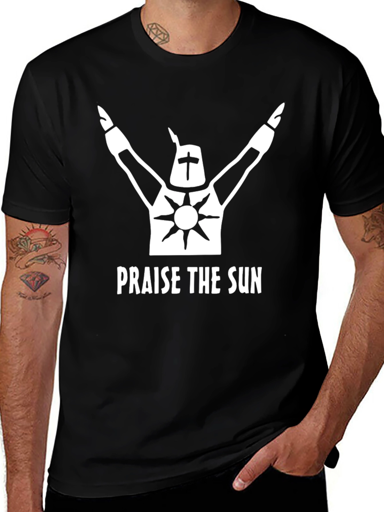 Variant 11 of Praise the Sun T-Shirt - Dark Souls Inspired Tee