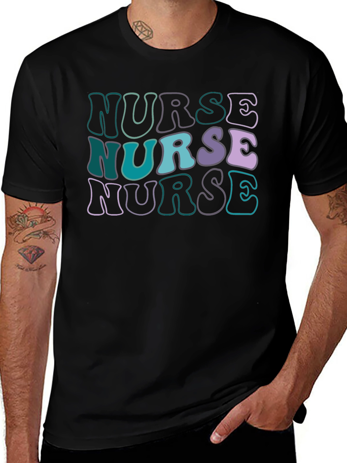 Retro Nurse T-Shirt - Stylish Graphic Tee