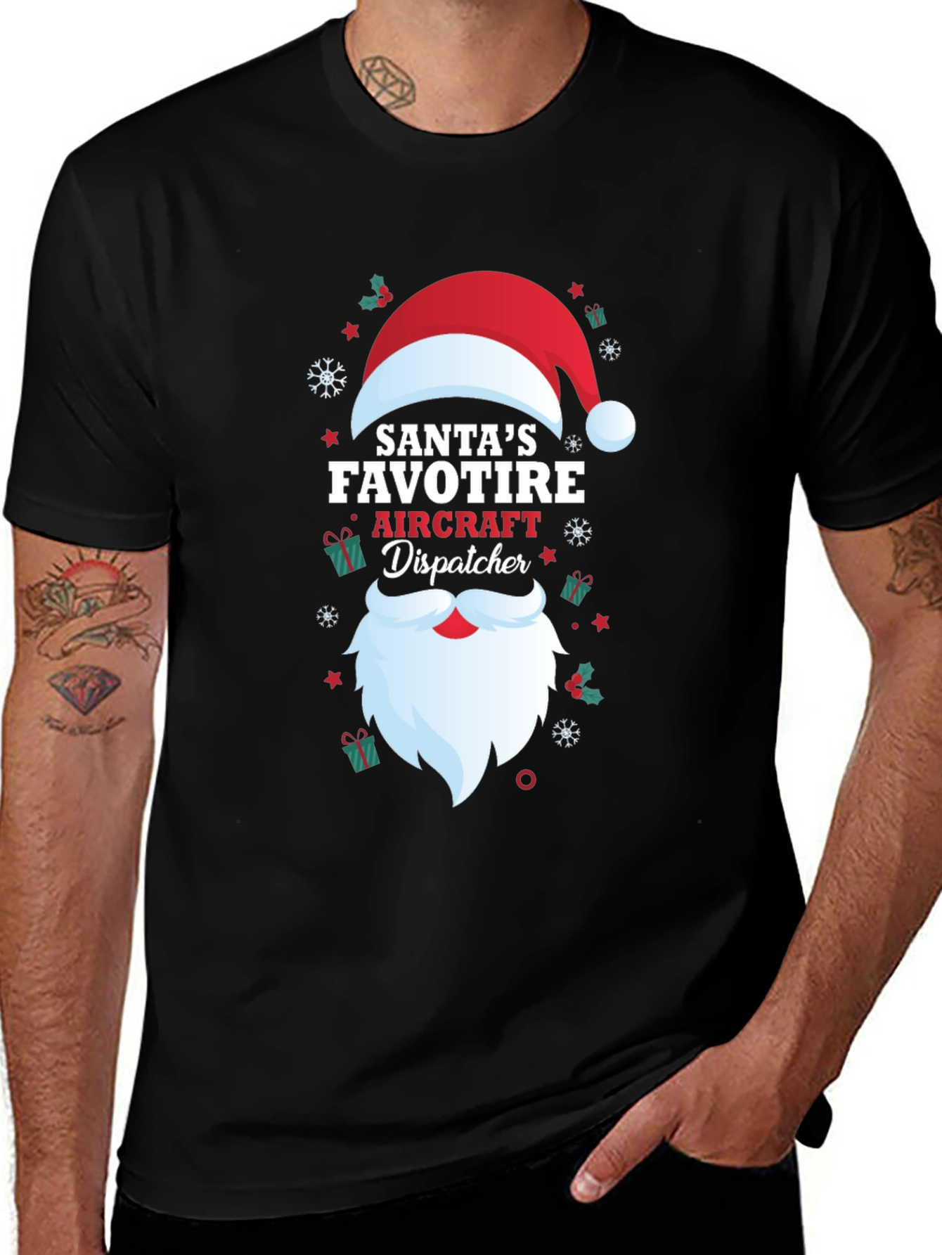 Santa's Favorite Aircraft Dispatcher T-Shirt