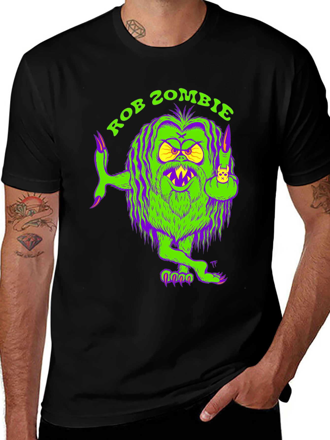 Rob Zombie Graphic T-Shirt - Monster Design