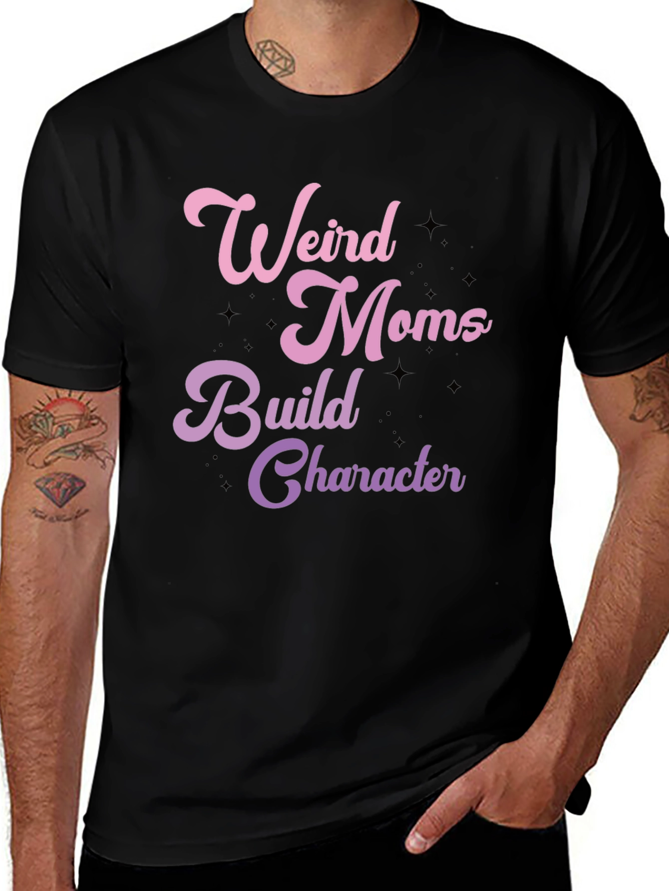 Variant 15 of Weird Moms Build Character Graphic T-Shirt