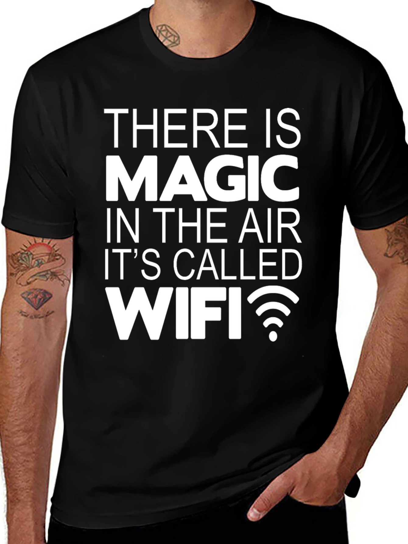 Magic WiFi Graphic Tee - Internet Humor T-Shirt