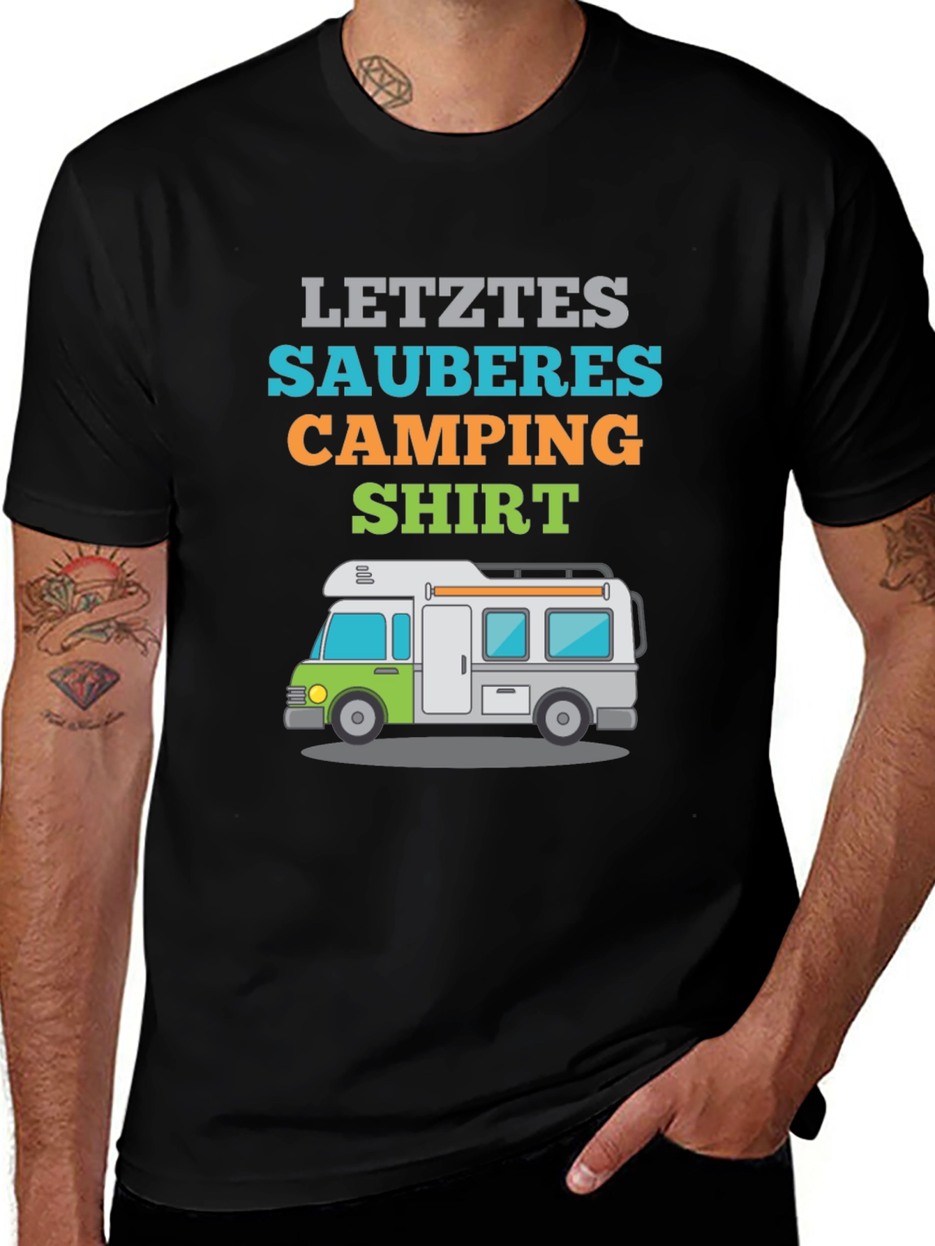 Letztes Sauberes Camping Shirt Graphic Tee