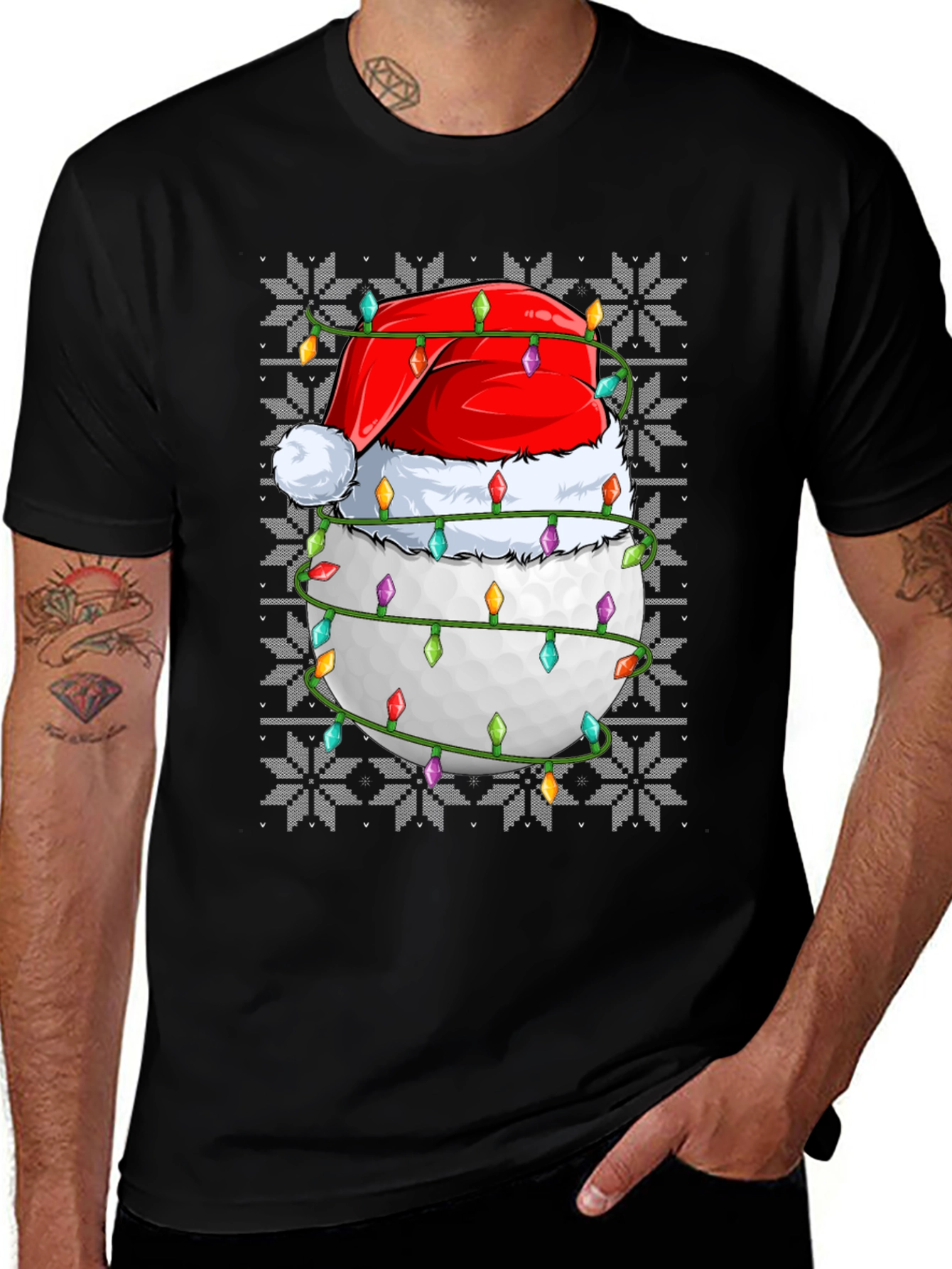 Christmas Golf Ball T-Shirt