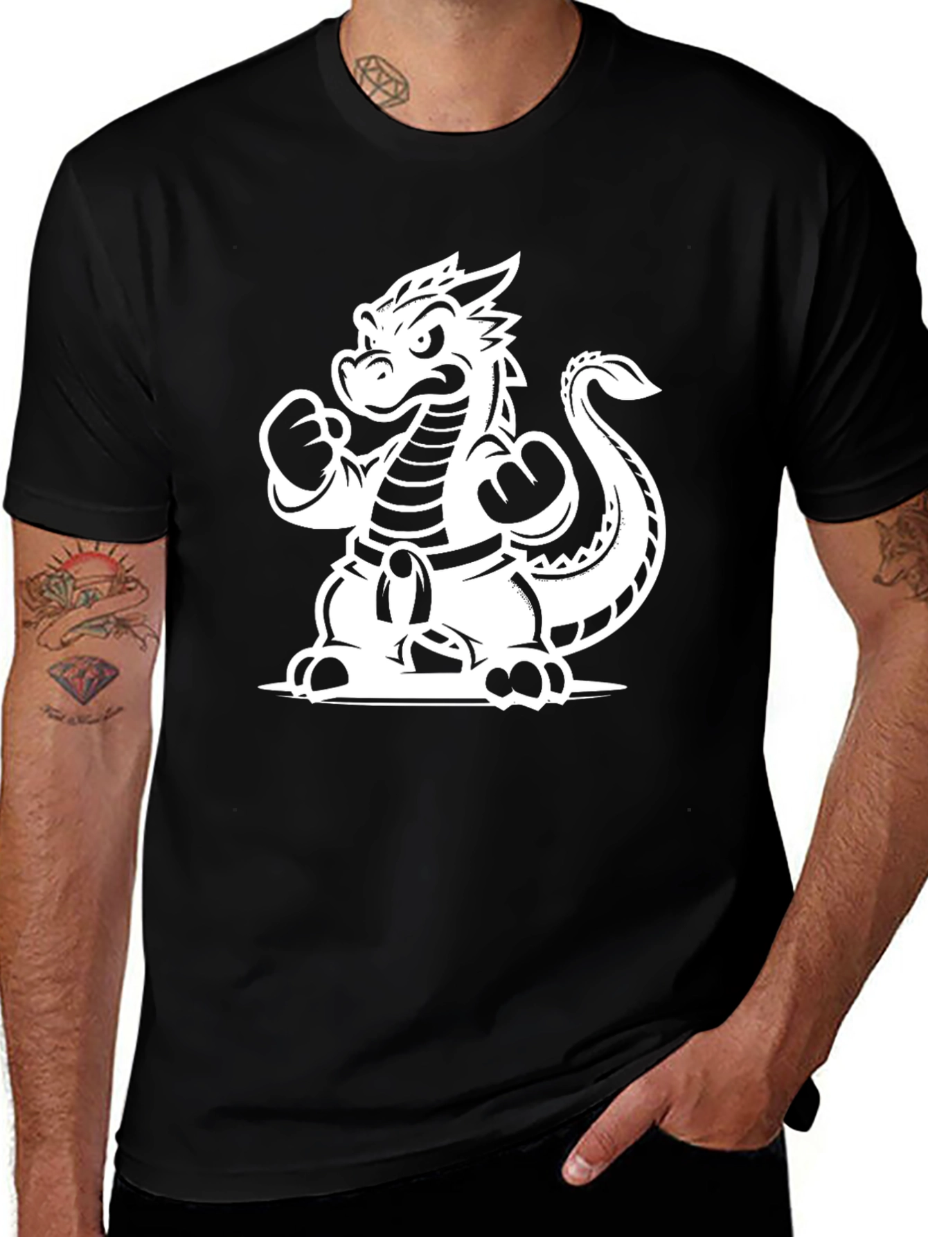 Variant 24 of Black Dragon Boxer T-Shirt