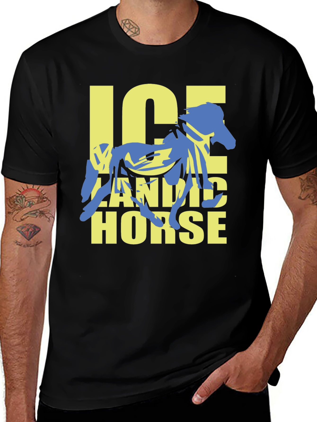 Variant 2 of Icelandic Horse Graphic Tee - Cool Horse Lover Shirt