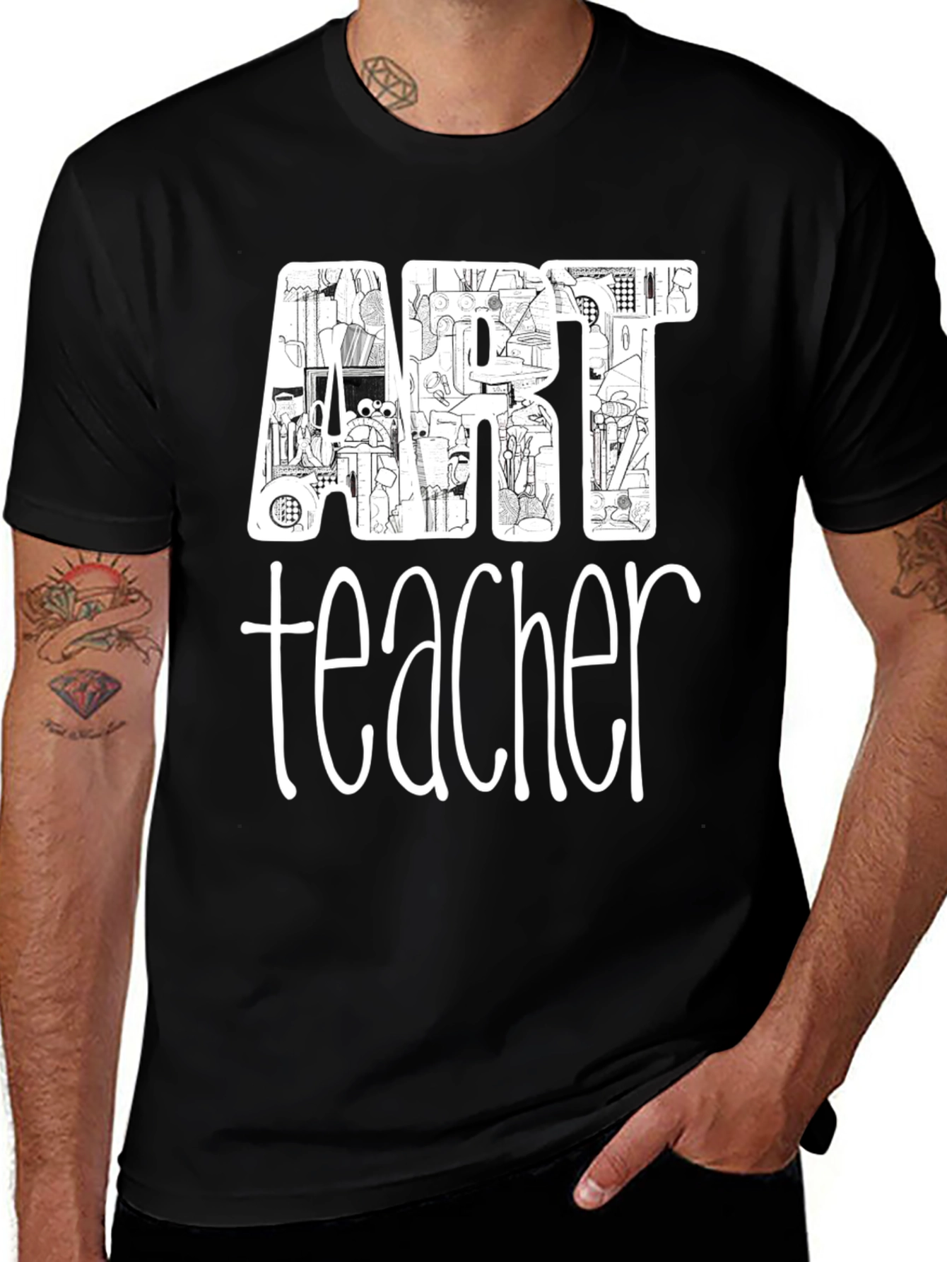 Variant 27 of Art Teacher Graphic T-Shirt