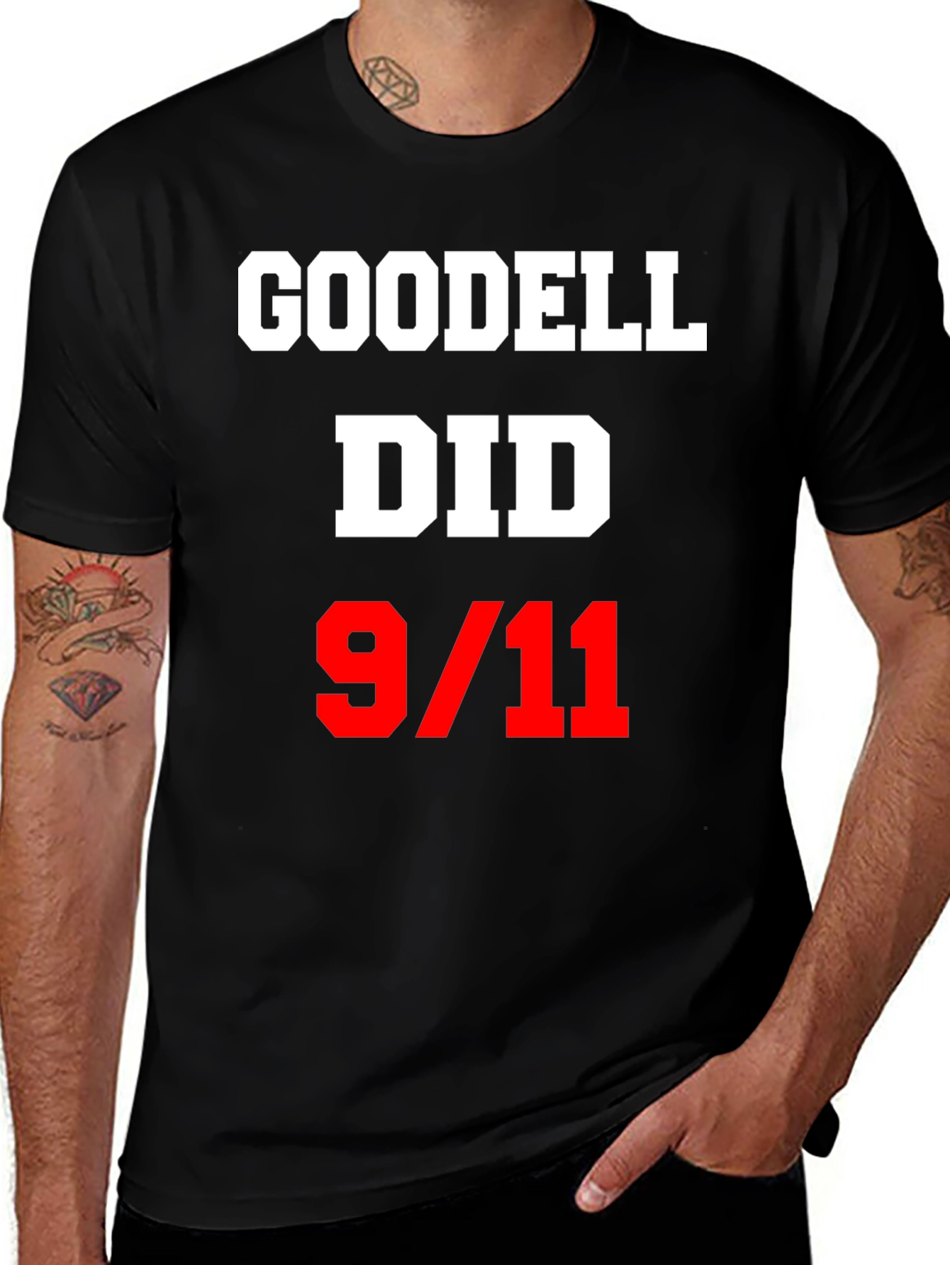 Variant 13 of Goodell Did 9/11 Graphic T-Shirt Conspiracy