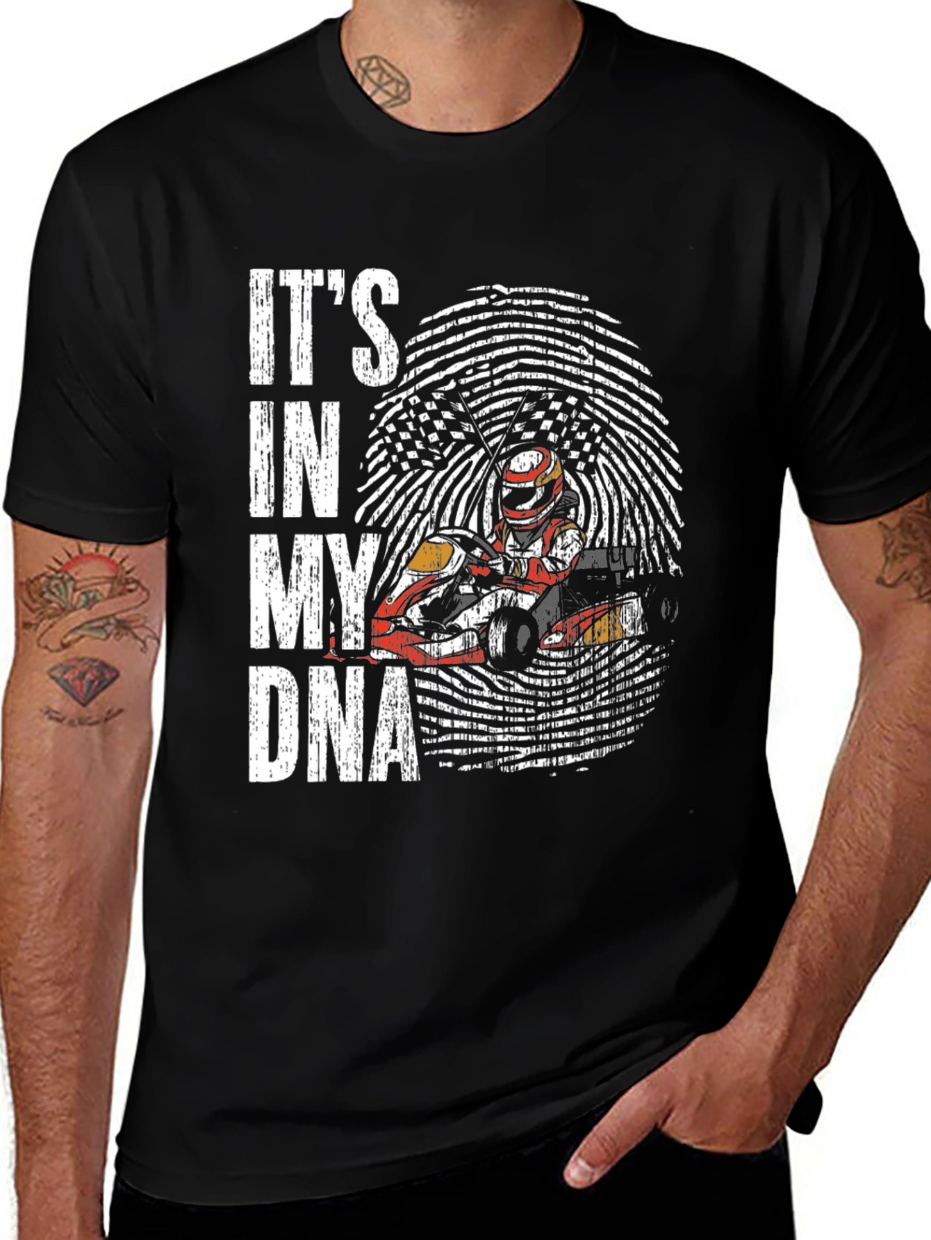 Variant 11 of It's In My DNA Racing Go Kart T-Shirt