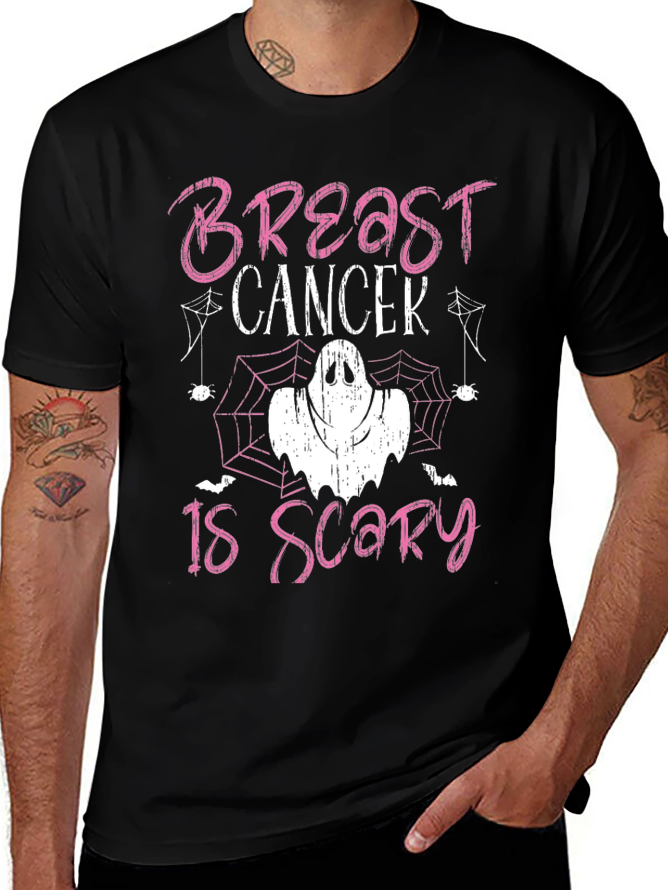 Variant 9 of Breast Cancer Awareness Halloween T-Shirt