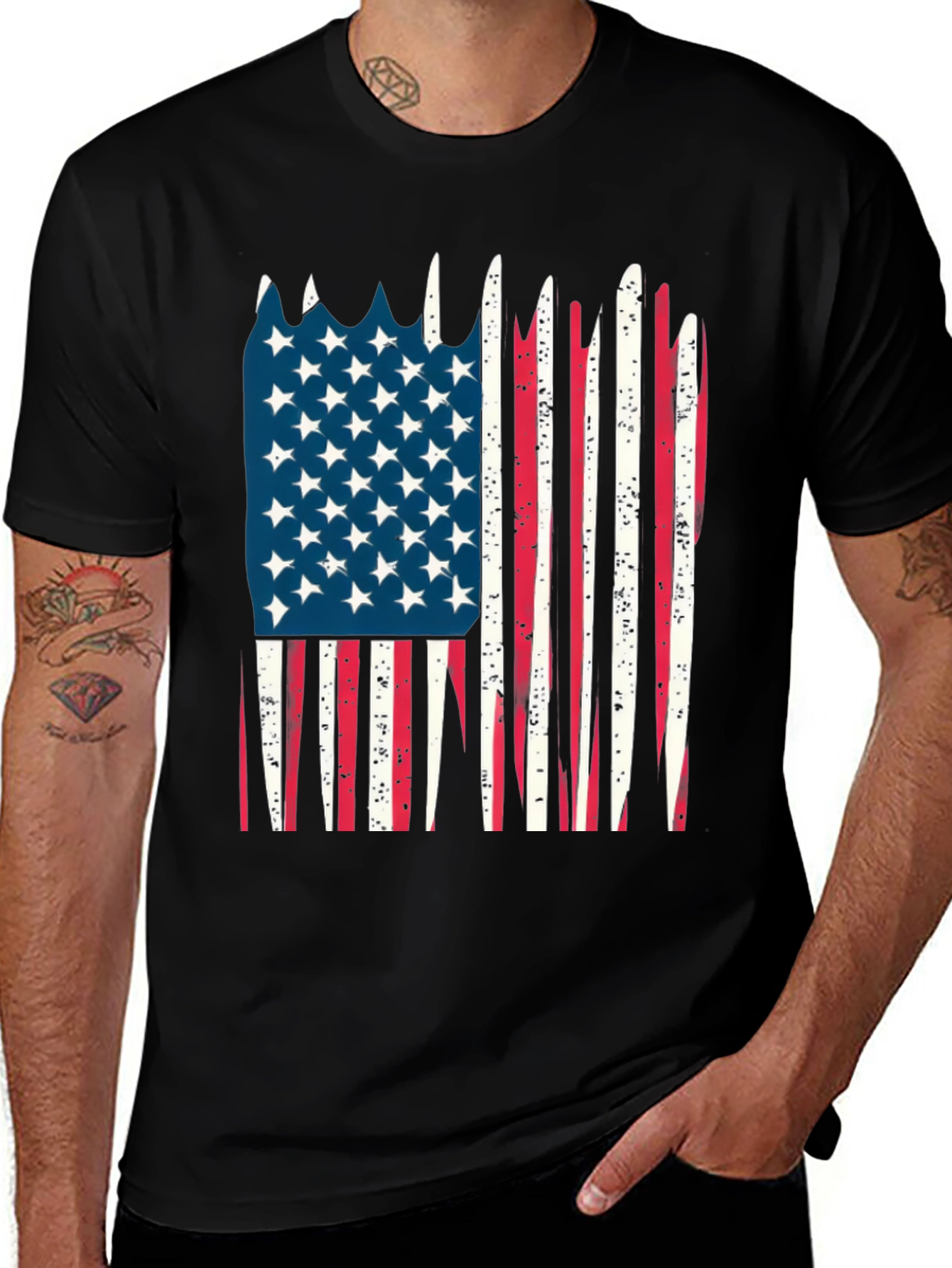 Variant 26 of American Flag Graphic Tee - Patriotic T-Shirt