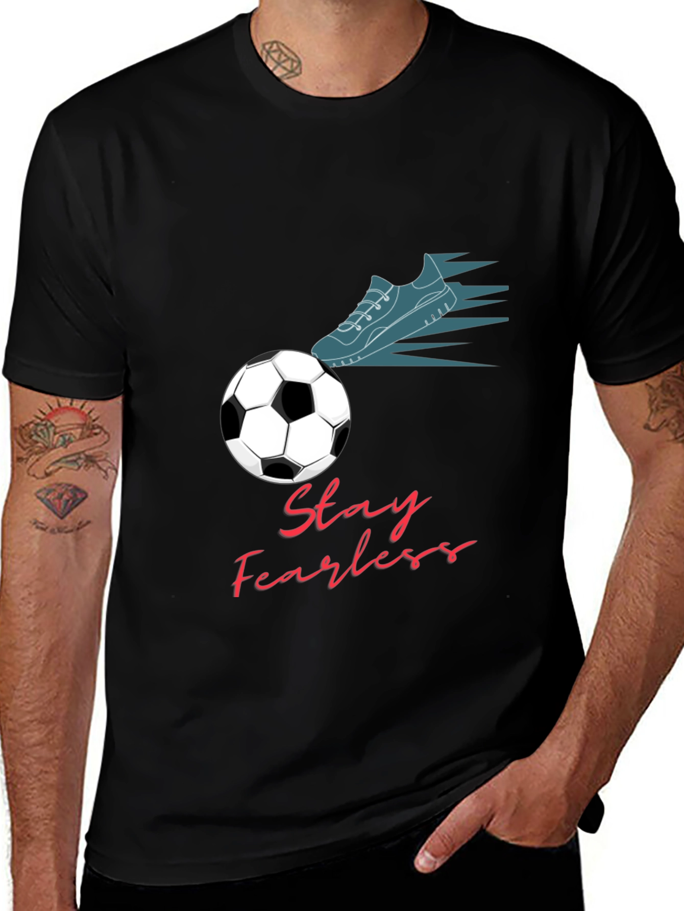 Variant 7 of Stay Fearless Soccer Tee