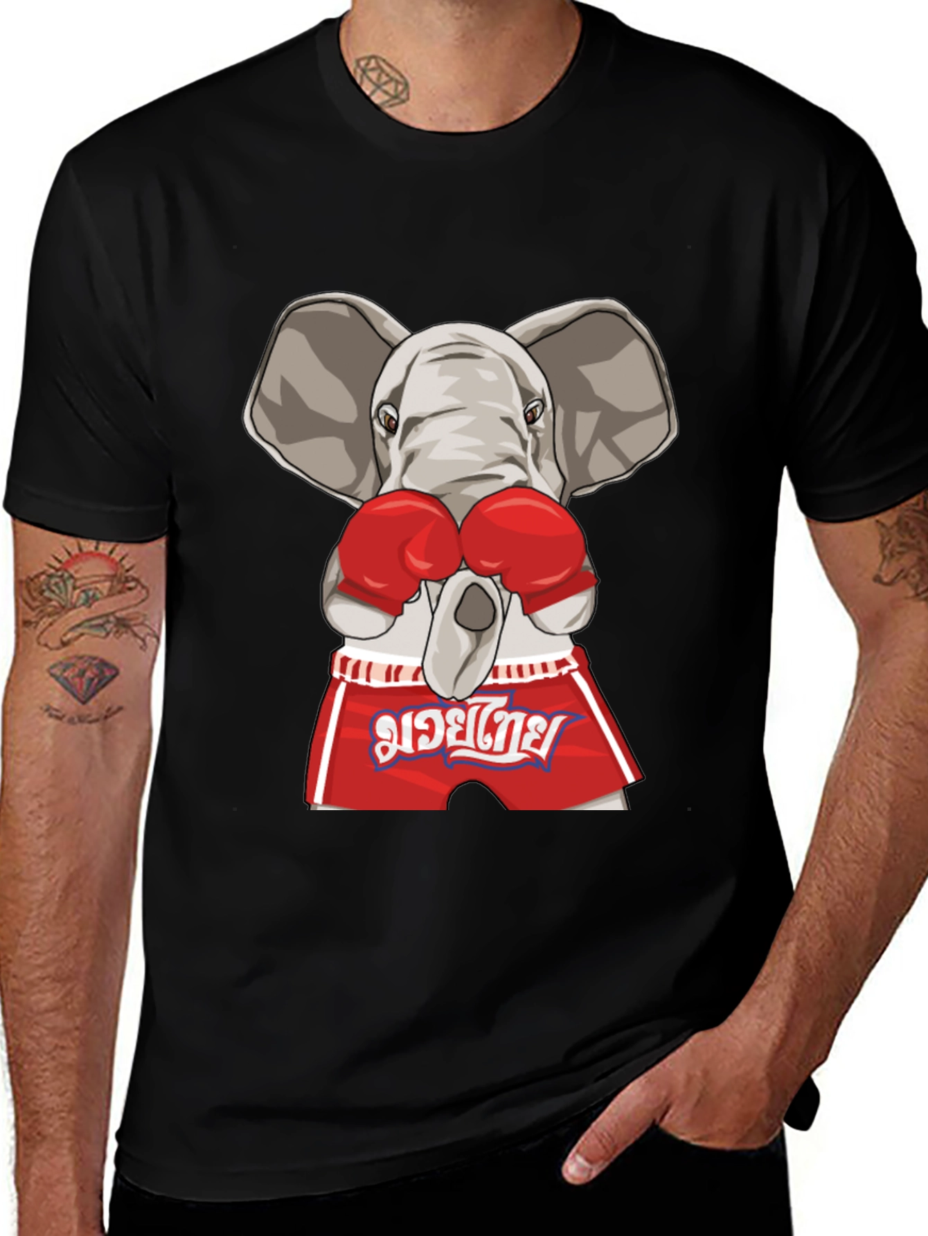 Variant 13 of Elephant Muay Thai Boxing T-Shirt