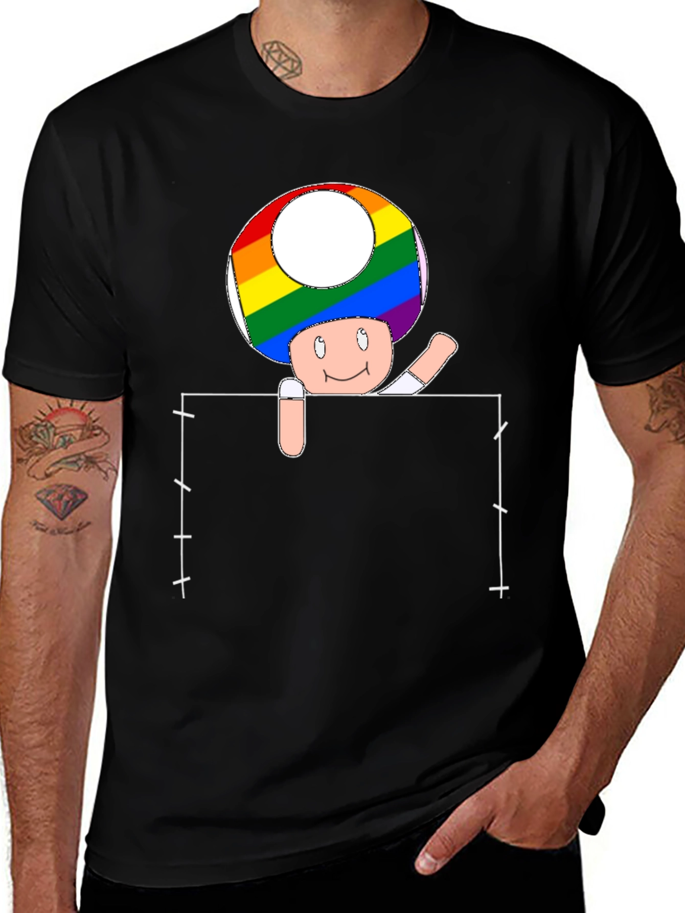 Rainbow Pride Toadstool T-Shirt