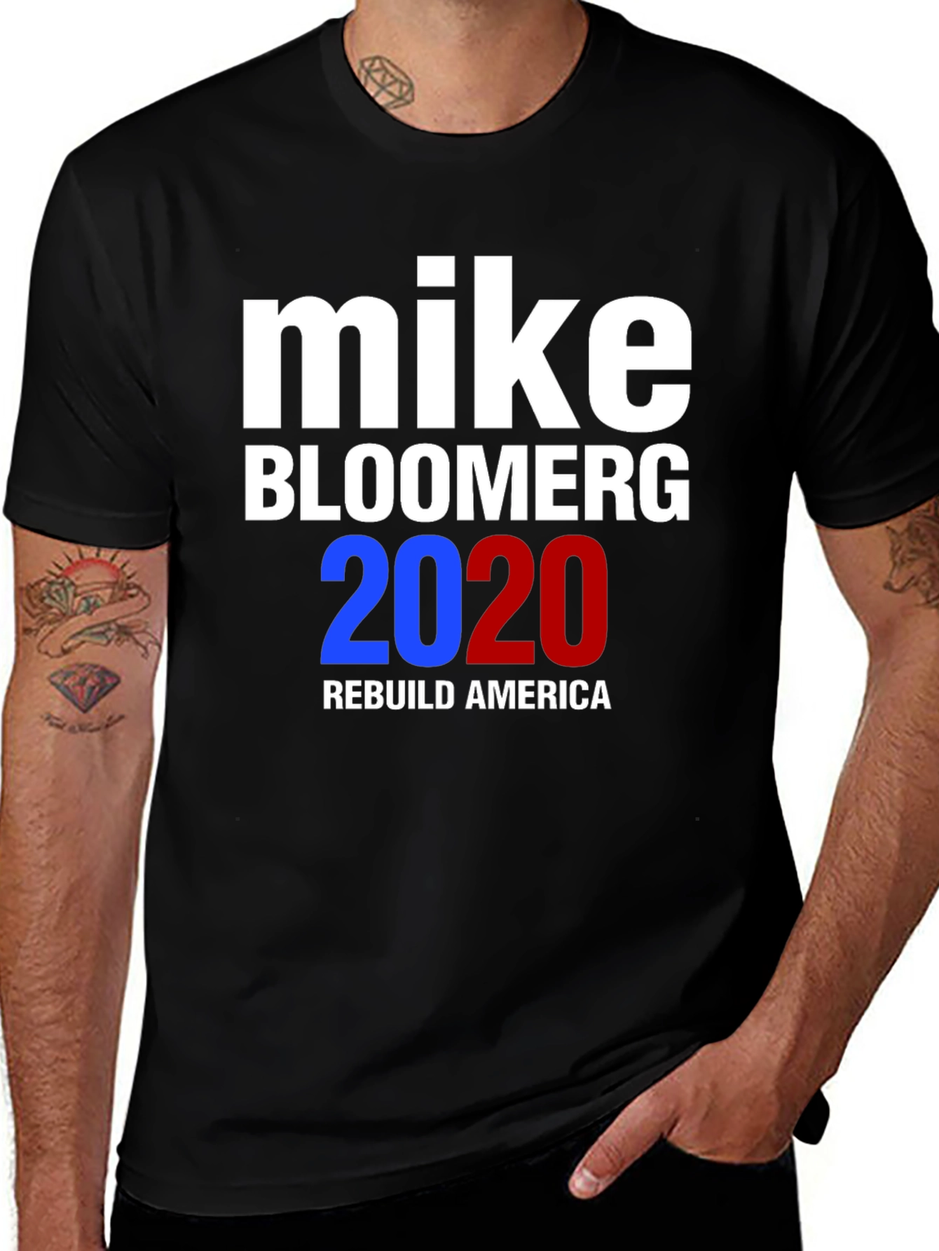 Mike Bloomberg 2020 T-Shirt: Rebuild America Political Tee