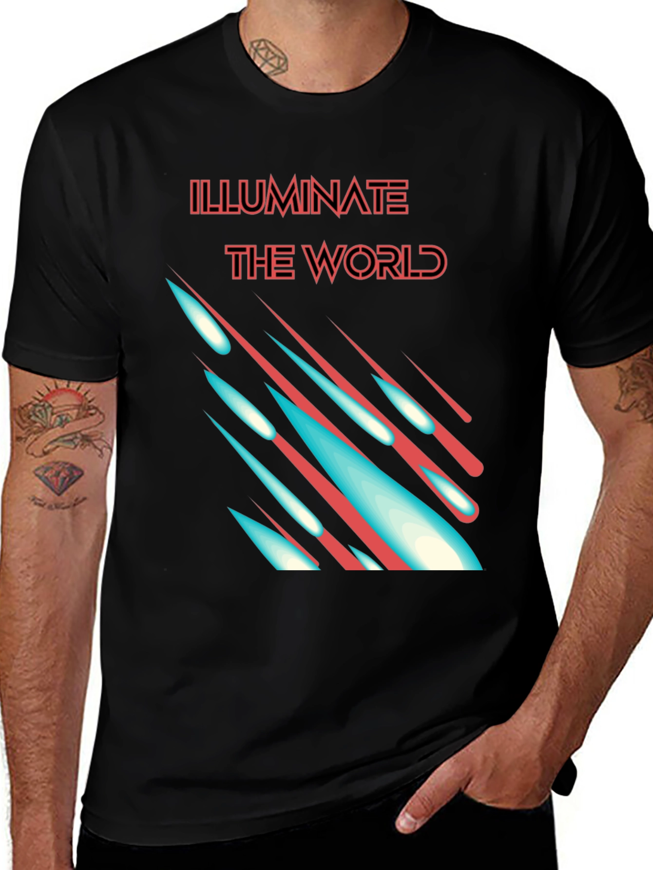 Variant 15 of Illuminate the World Graphic T-Shirt