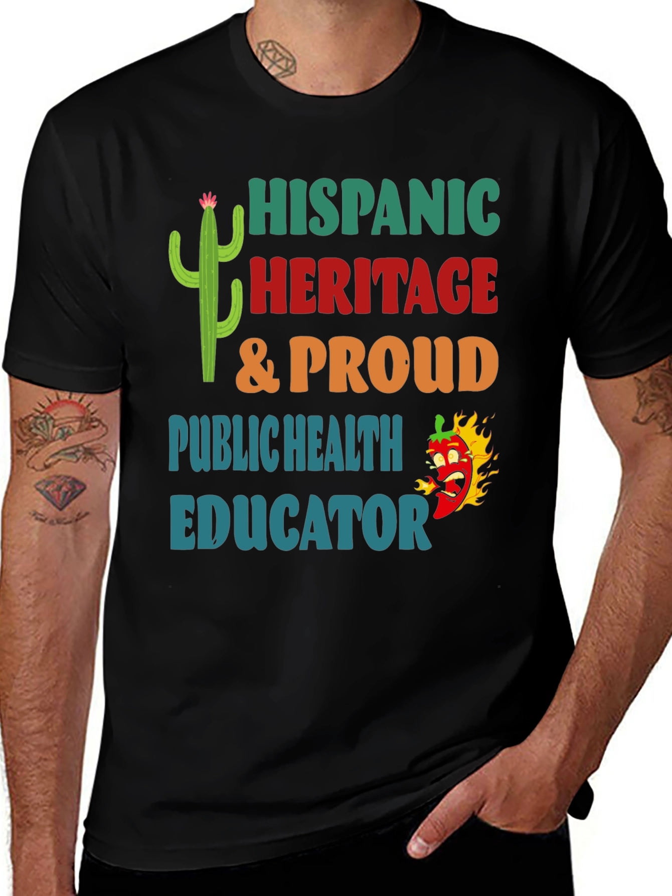 Hispanic Heritage Public Health Educator T-Shirt