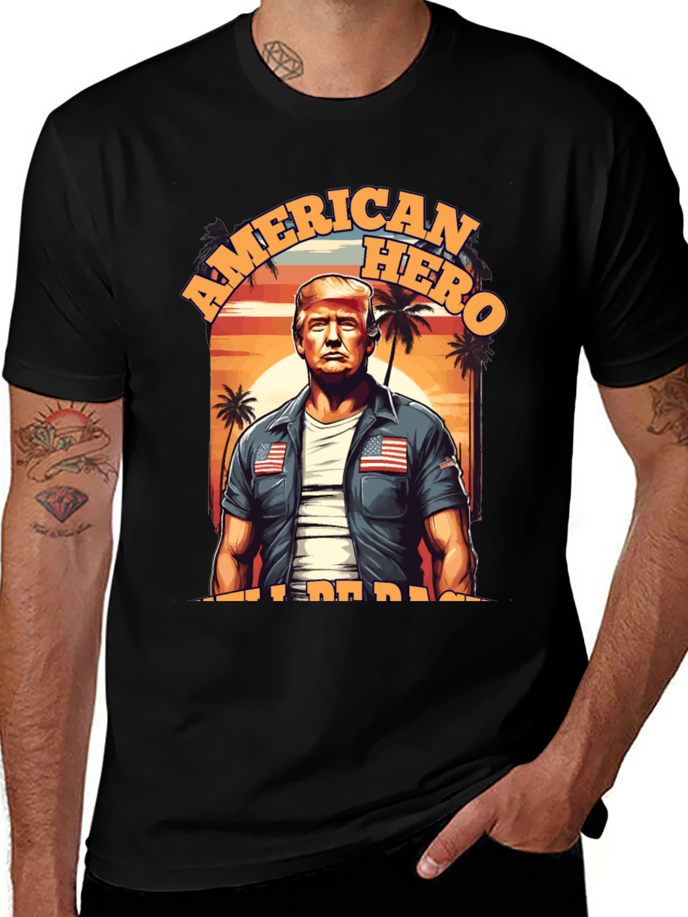 Variant 13 of American Hero T-Shirt Patriotic Design