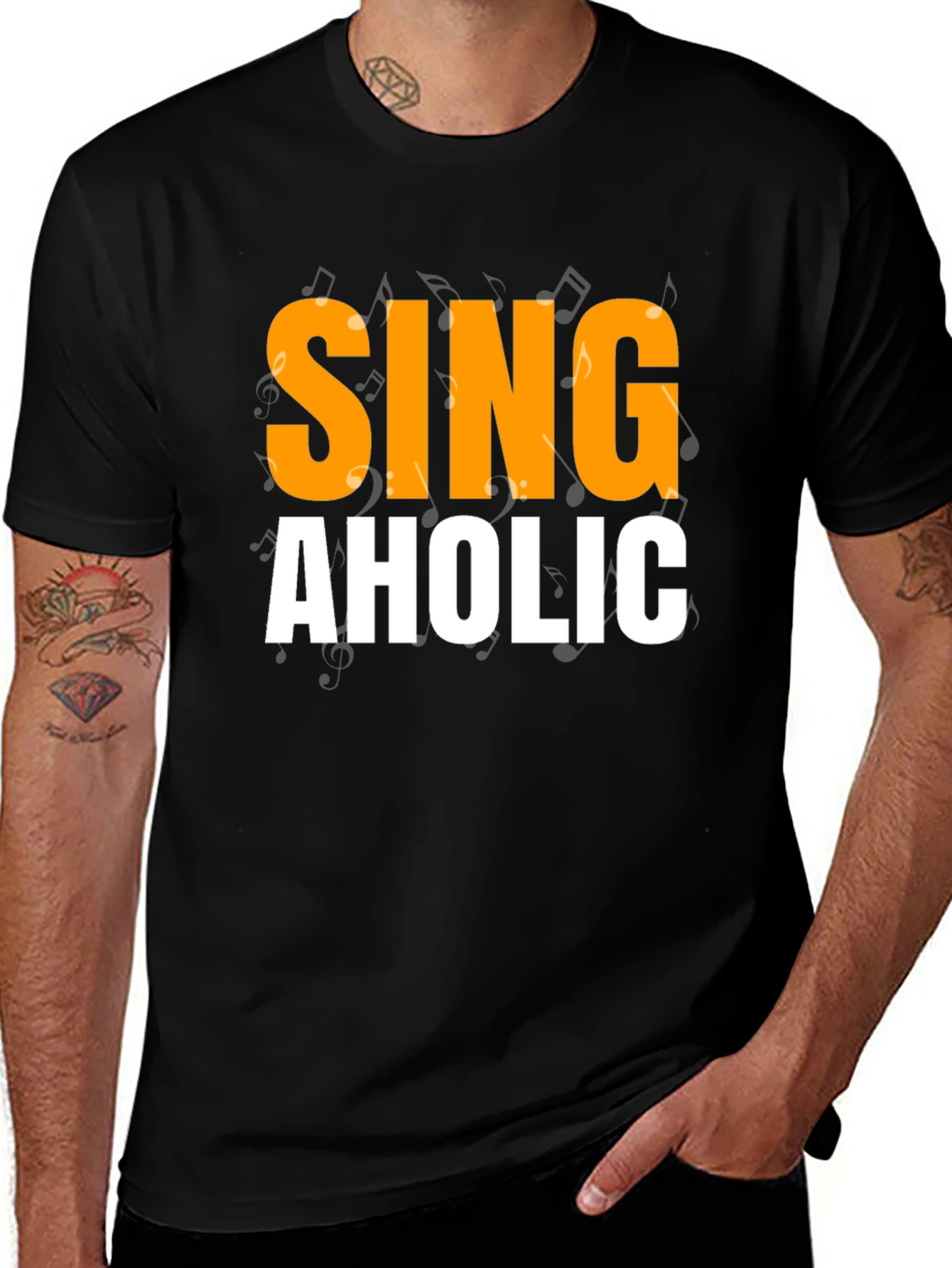Variant 6 of Singaholic Graphic Tee - Music Lover T-Shirt